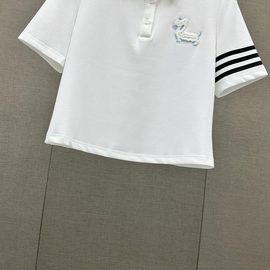 Футболка-поло в стиле Chanel - 2403 - Преппи