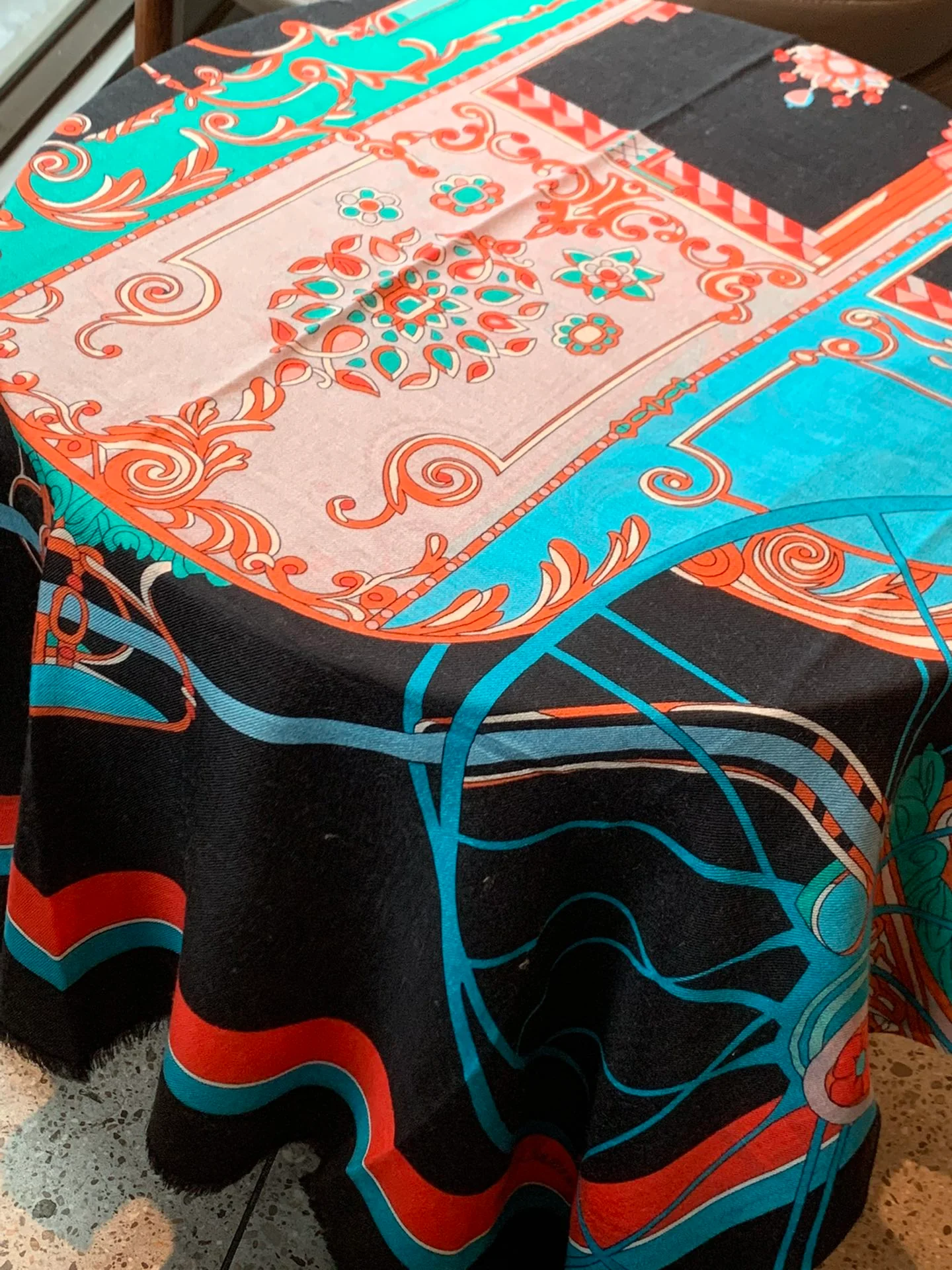 Кашемировый шарф Hermes - 110-200 см - 100% - Кашемир премиум-класса