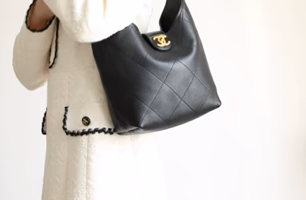 Сумка-хобо Chanel 25p Small Hippie Bag - черная