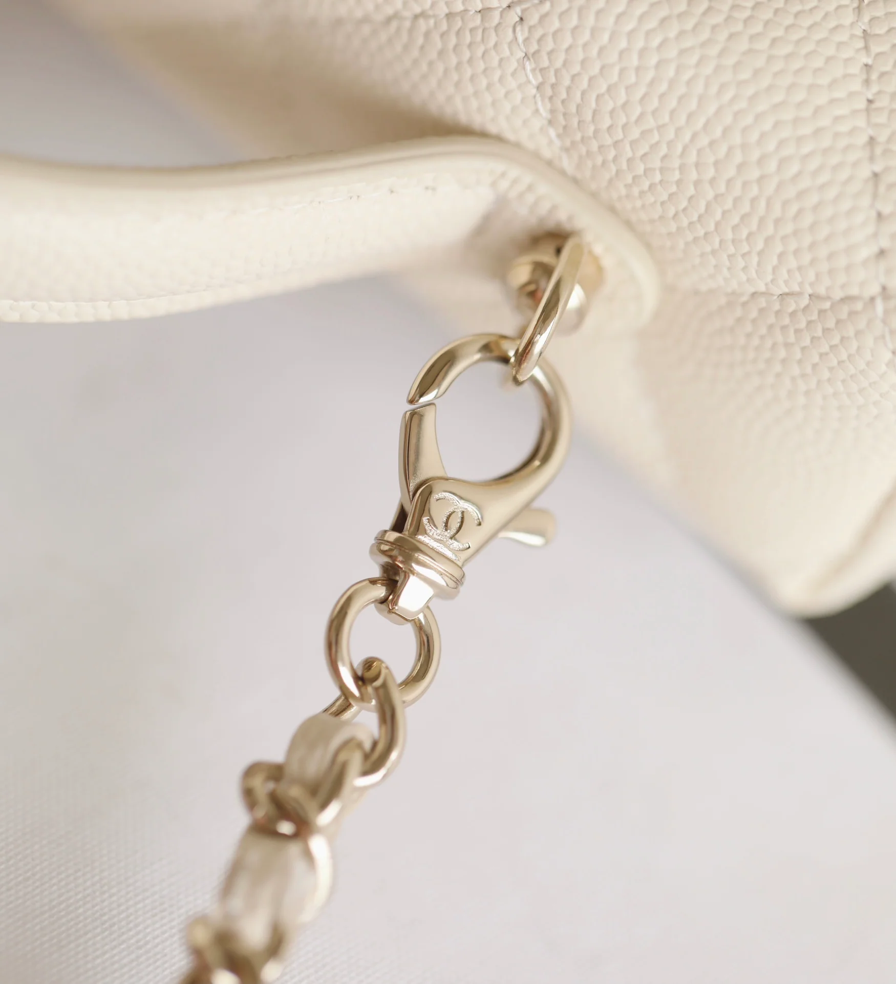 Клатч Chanel LP Box Clutch - кремовый