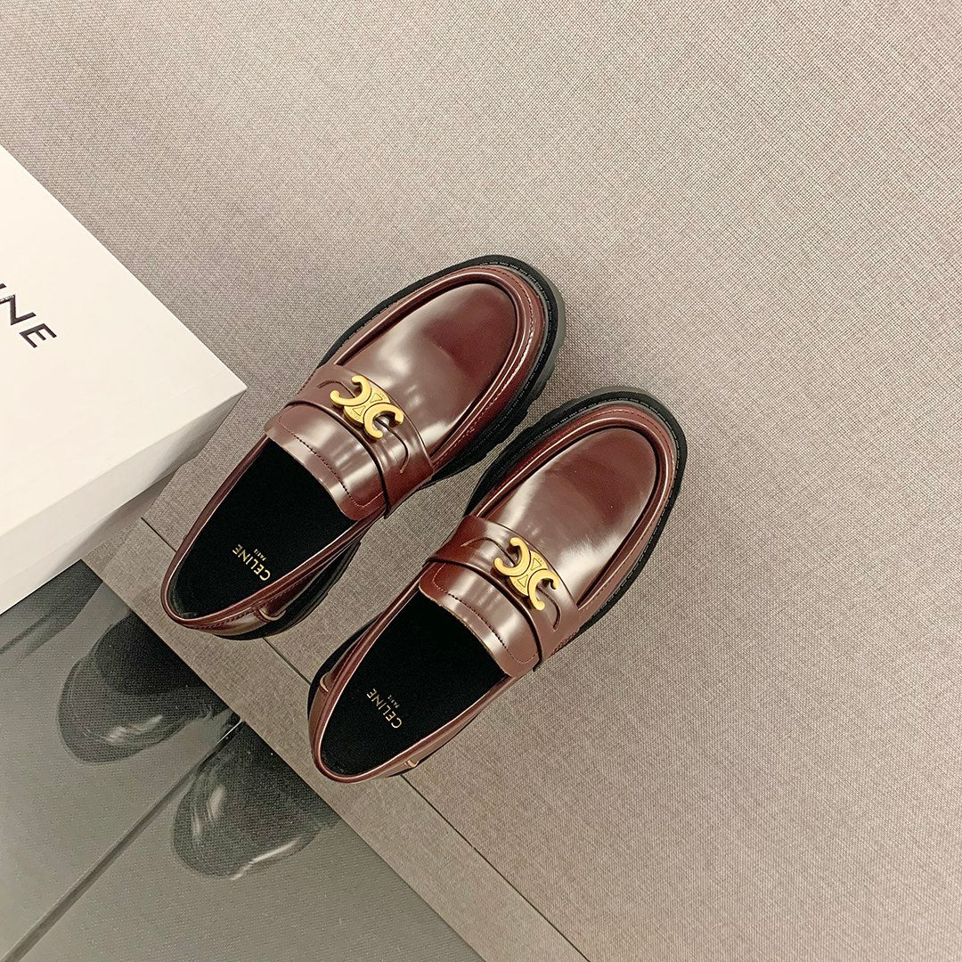 Новинка сезона весна/лето 2023 от Celine - Лоферы Arc de Triomphe - Коричневые