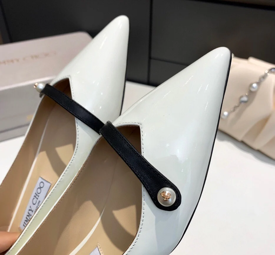 Туфли на высоком каблуке Jimmy Pearl с пряжкой и острым носком - 4