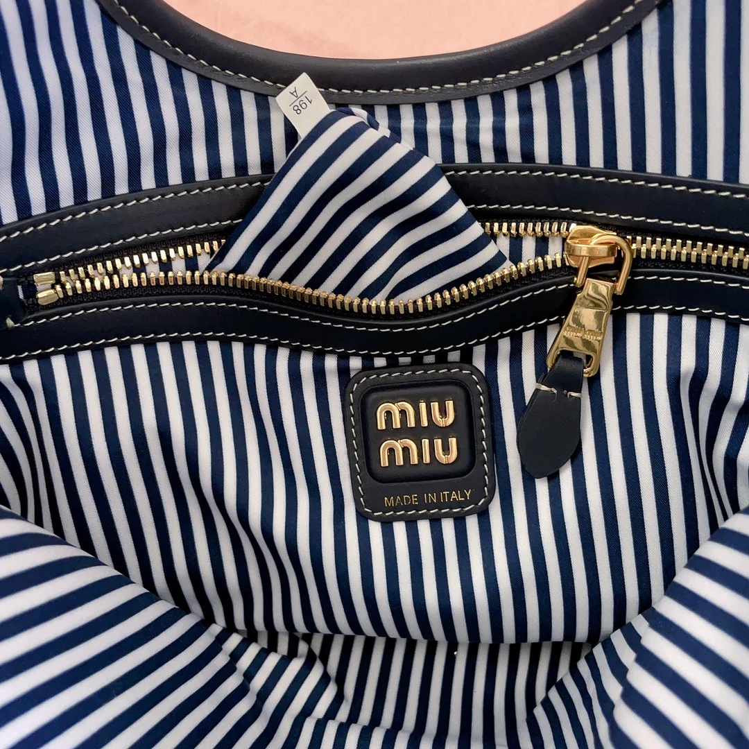 Сумка-хобо Miu Miu-5bg231-ivy из канваса