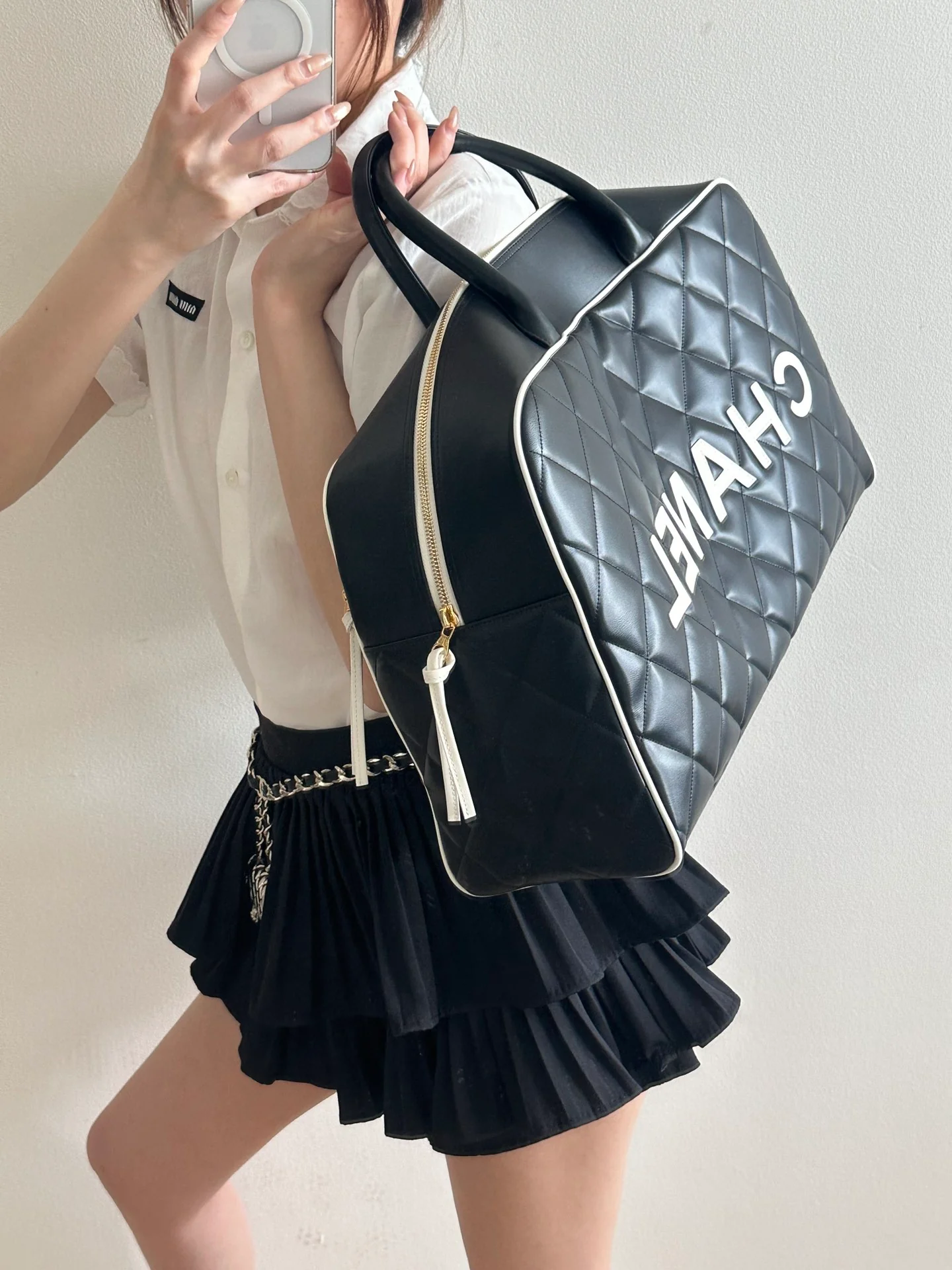 Сумка для переноски шаров для боулинга 25 пенсов - черная