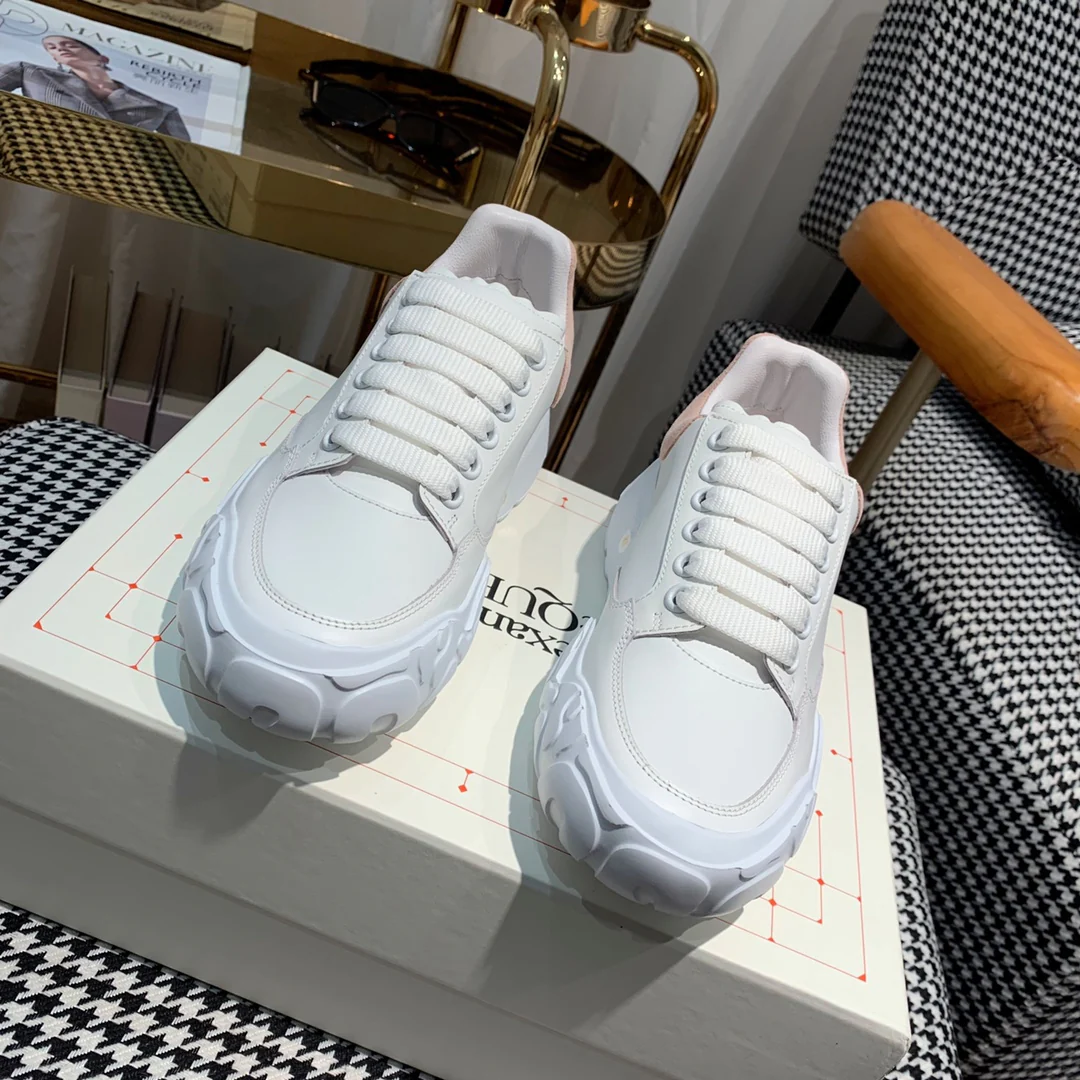 McQueen - Новые кроссовки - Розовые замшевые туфли на каблуке