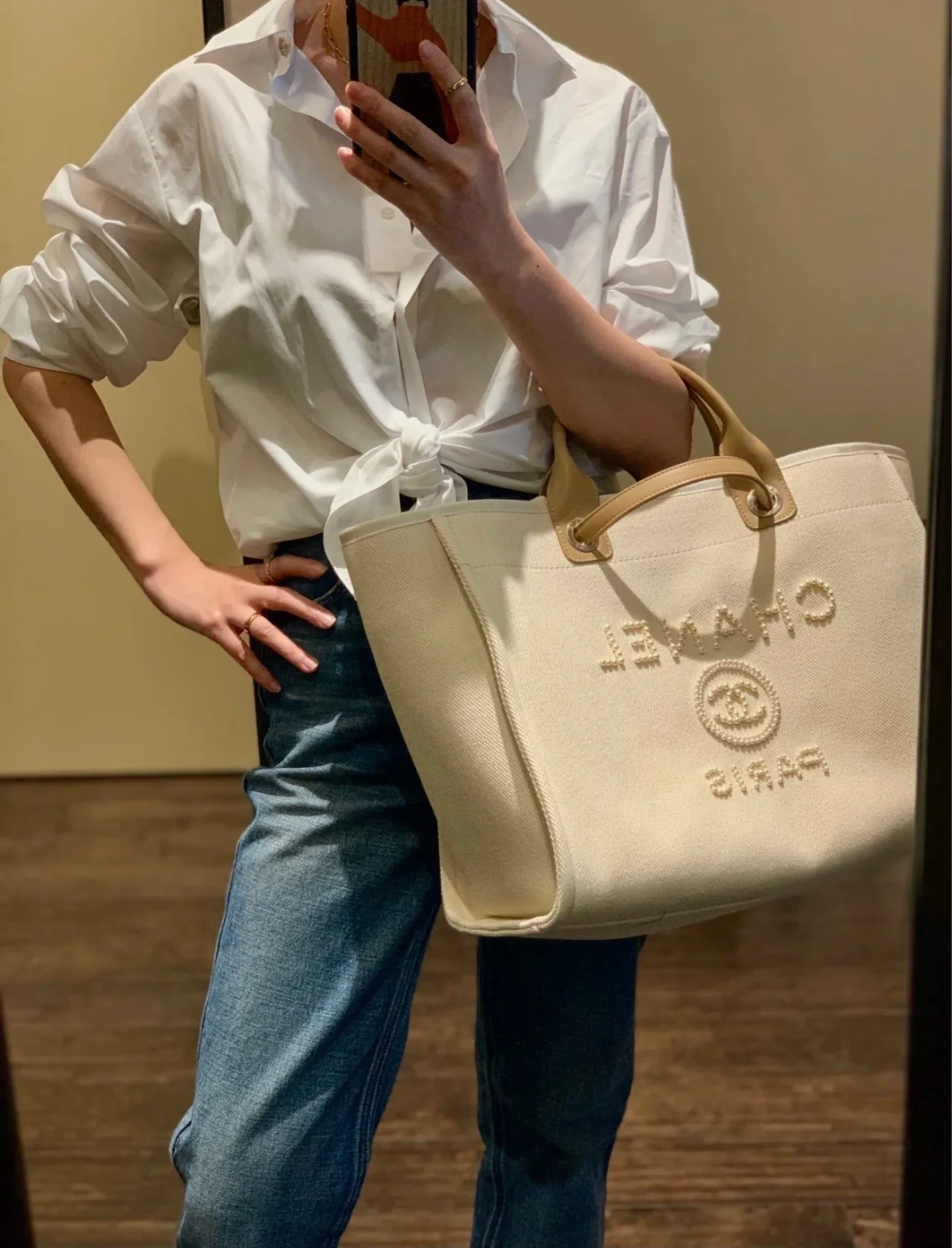 Пляжная сумка Chanel Pearl