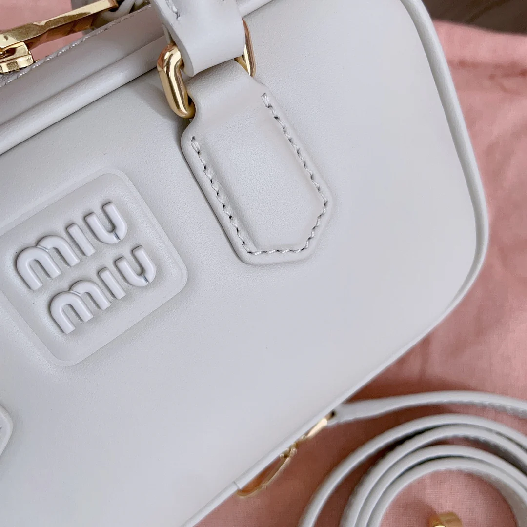 Miu Miu-5bb123-too-pretty-bowling handbag-small-white