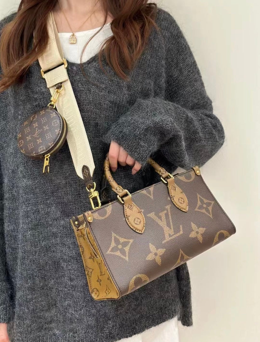 LV-m46653-onthego-east-west Сумка/Наплечная сумка - Коричневая