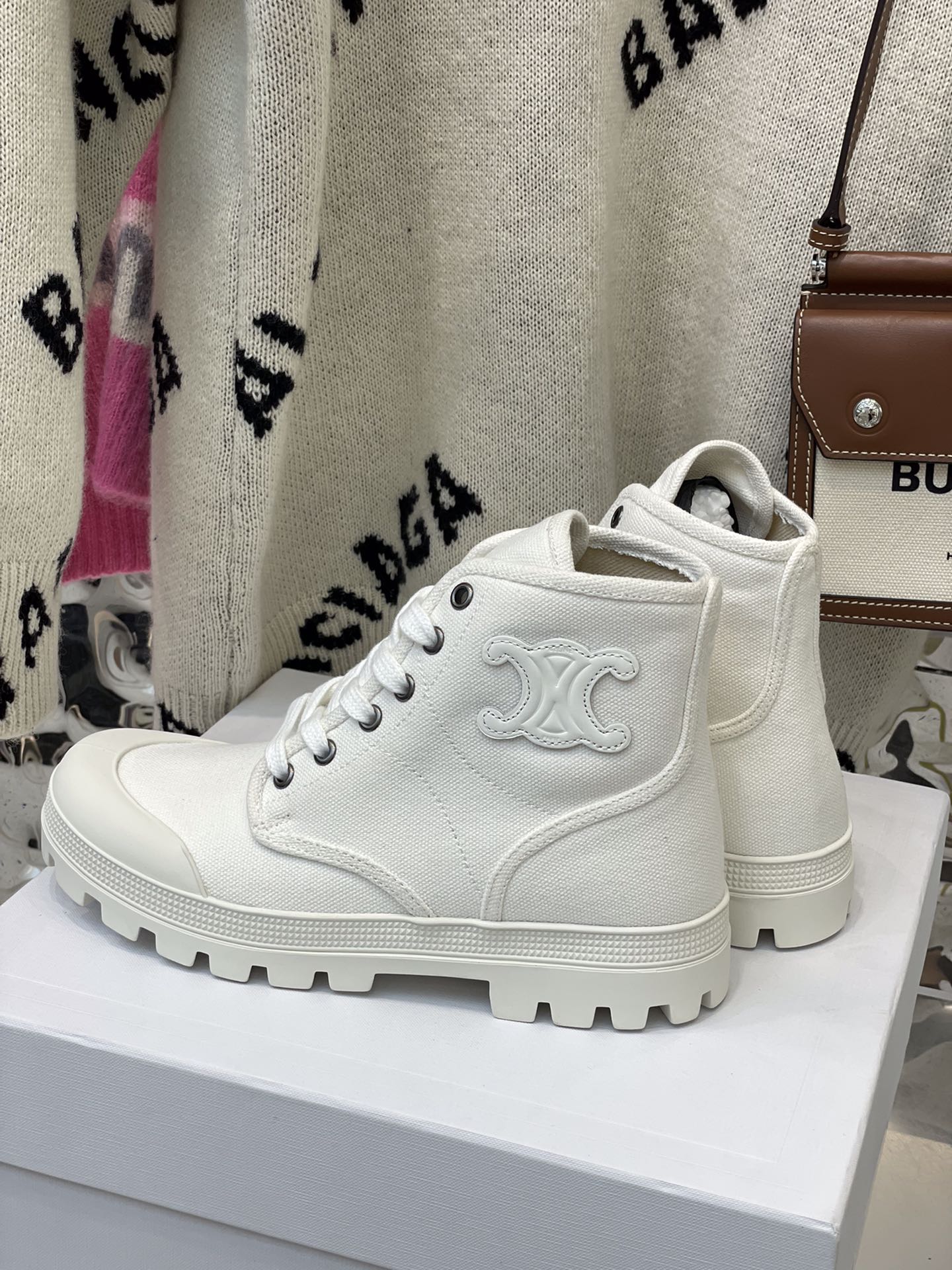 Обувь Celine - Ботинки Celine - белые