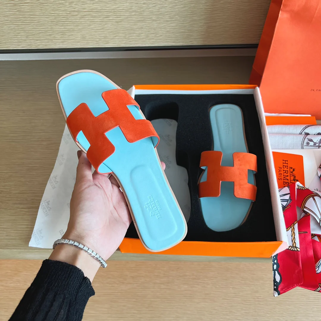 Сандалии Hermes-h Flat Sandals-10