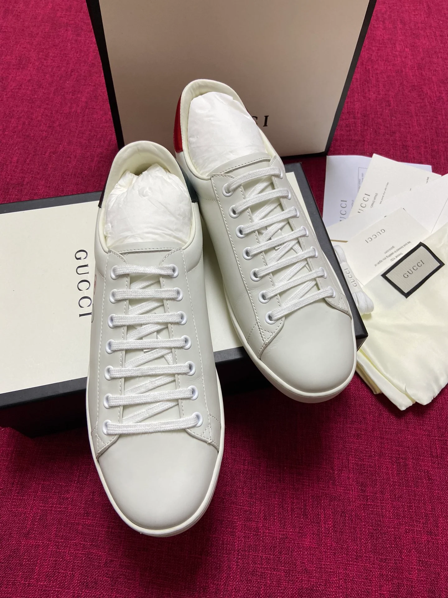 Gucci - Белые кроссовки - Кроссовки - Повседневная обувь - 6