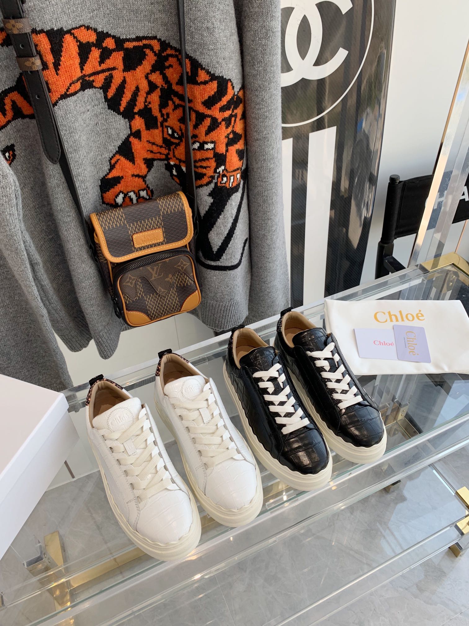 Chloe - Белые кроссовки - Кроссовки на платформе - Повседневная обувь - 1