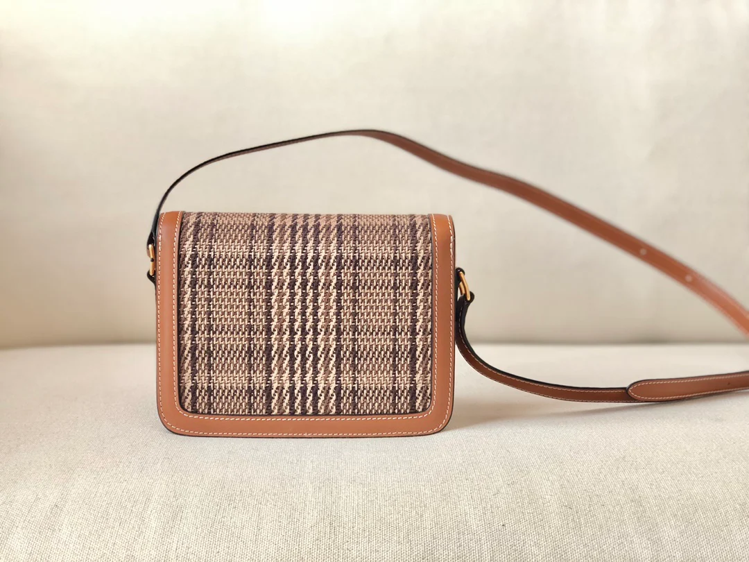 Маленькая сумка Celine Triomphe из искусственной кожи и кожи вагю.