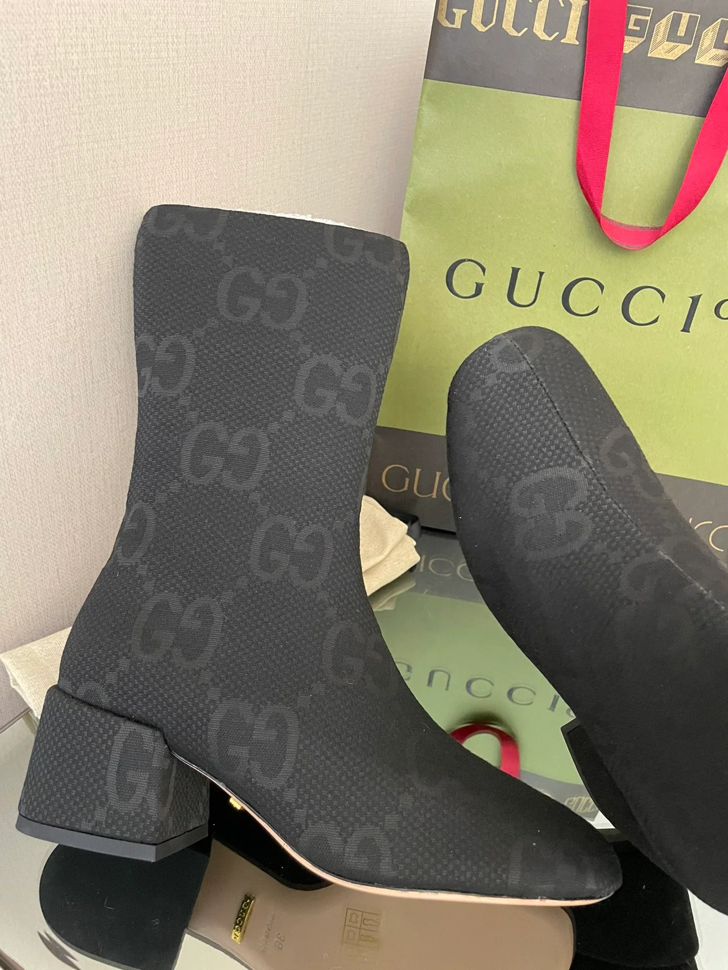 Классические сапоги Gucci 22 средней высоты