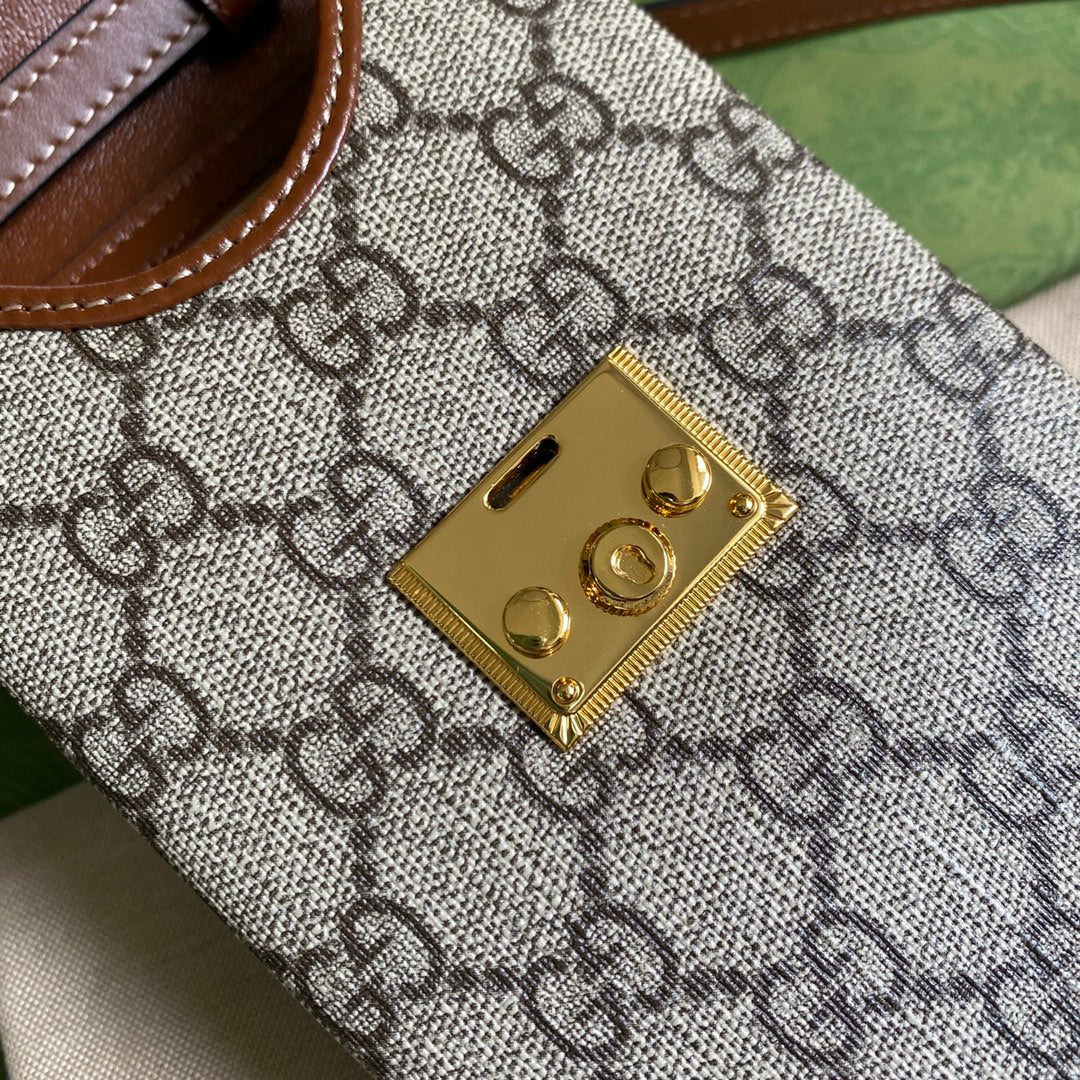 Чехол для телефона Gucci с цепочкой и замком - 1 шт.