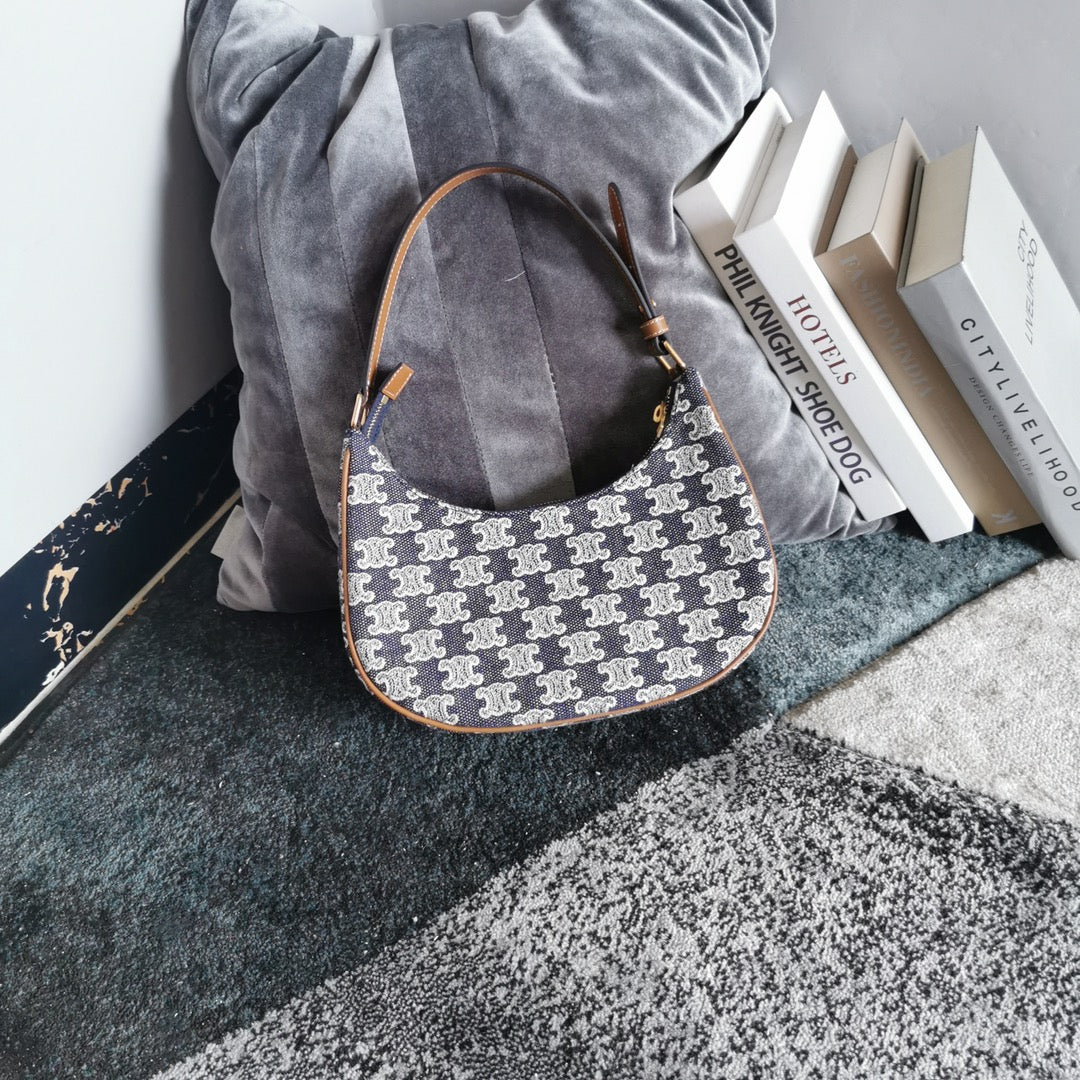 Сумка через плечо Celine Ava - джинсовая - светло-голубая