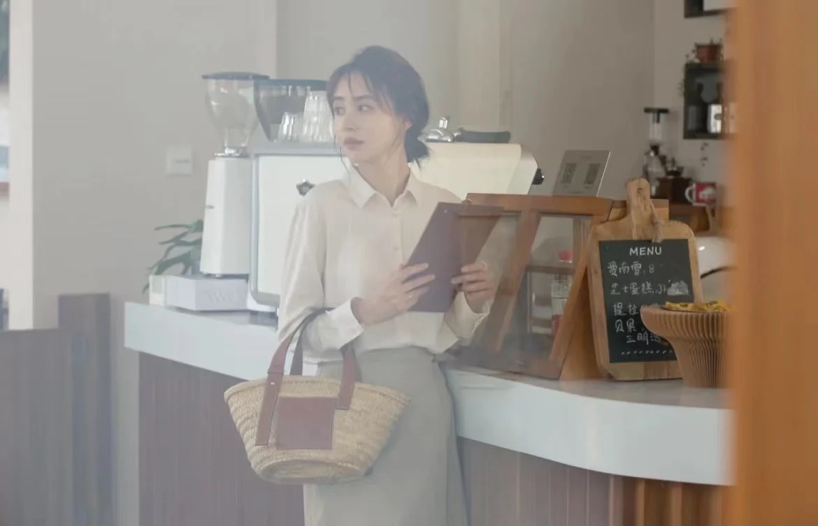 Соломенная сумка Loewe - 33 см - Маленькая - Коричневая