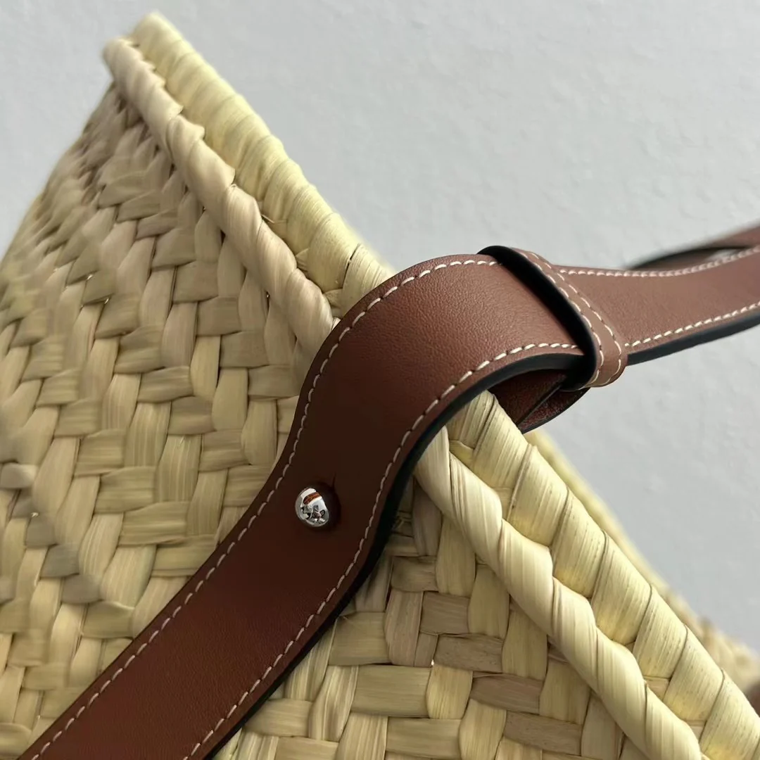 Соломенная сумка Loewe - 40 см - Большая - Коричневая