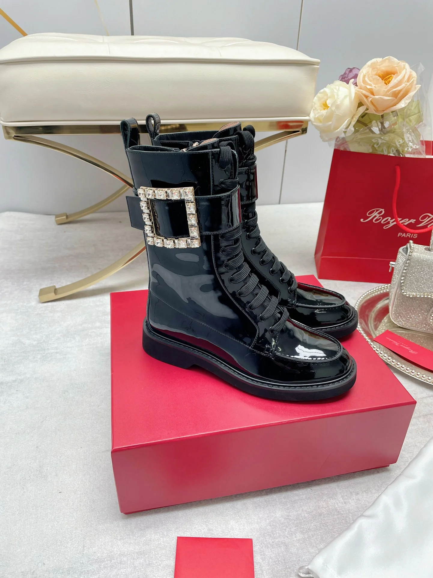 Обувь RV - Новинки весны/лета 2022 - Ботинки до середины икры - Черные