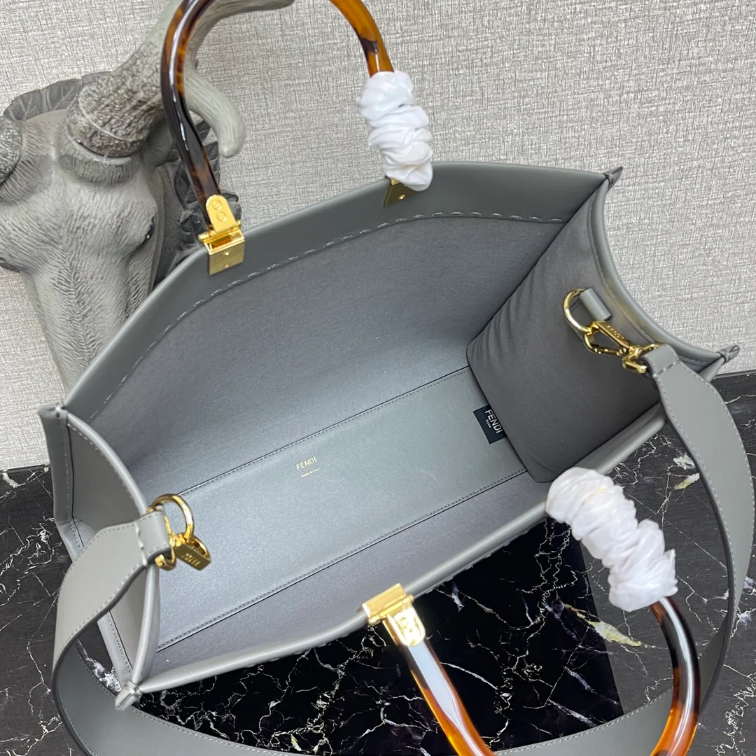Сумка Fendi Sunshine Medium из серой кожи - 1 шт.