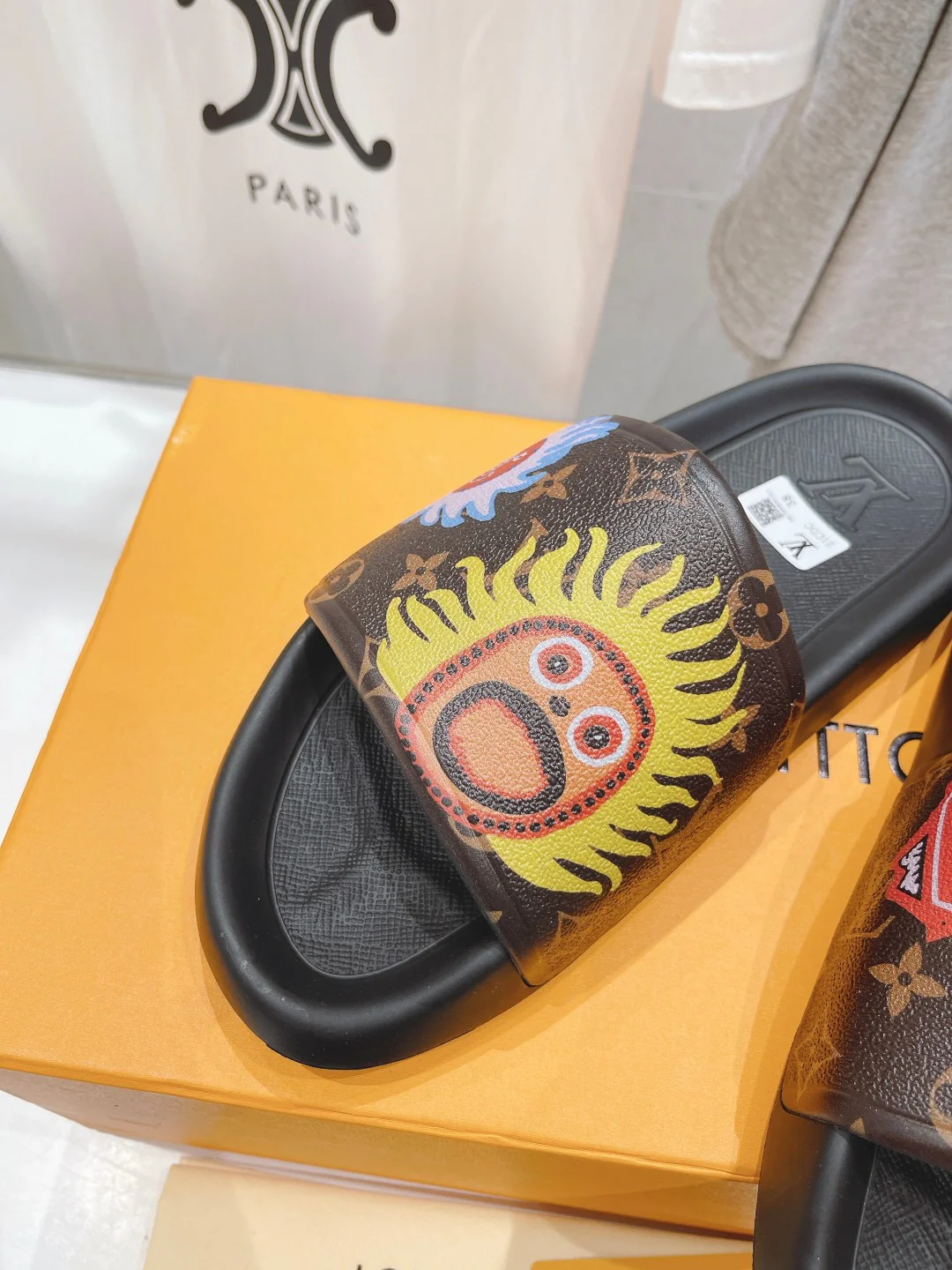 Новинка весны/лета 2023 года - Повседневные пляжные сандалии без шнурков - С рисунком солнца