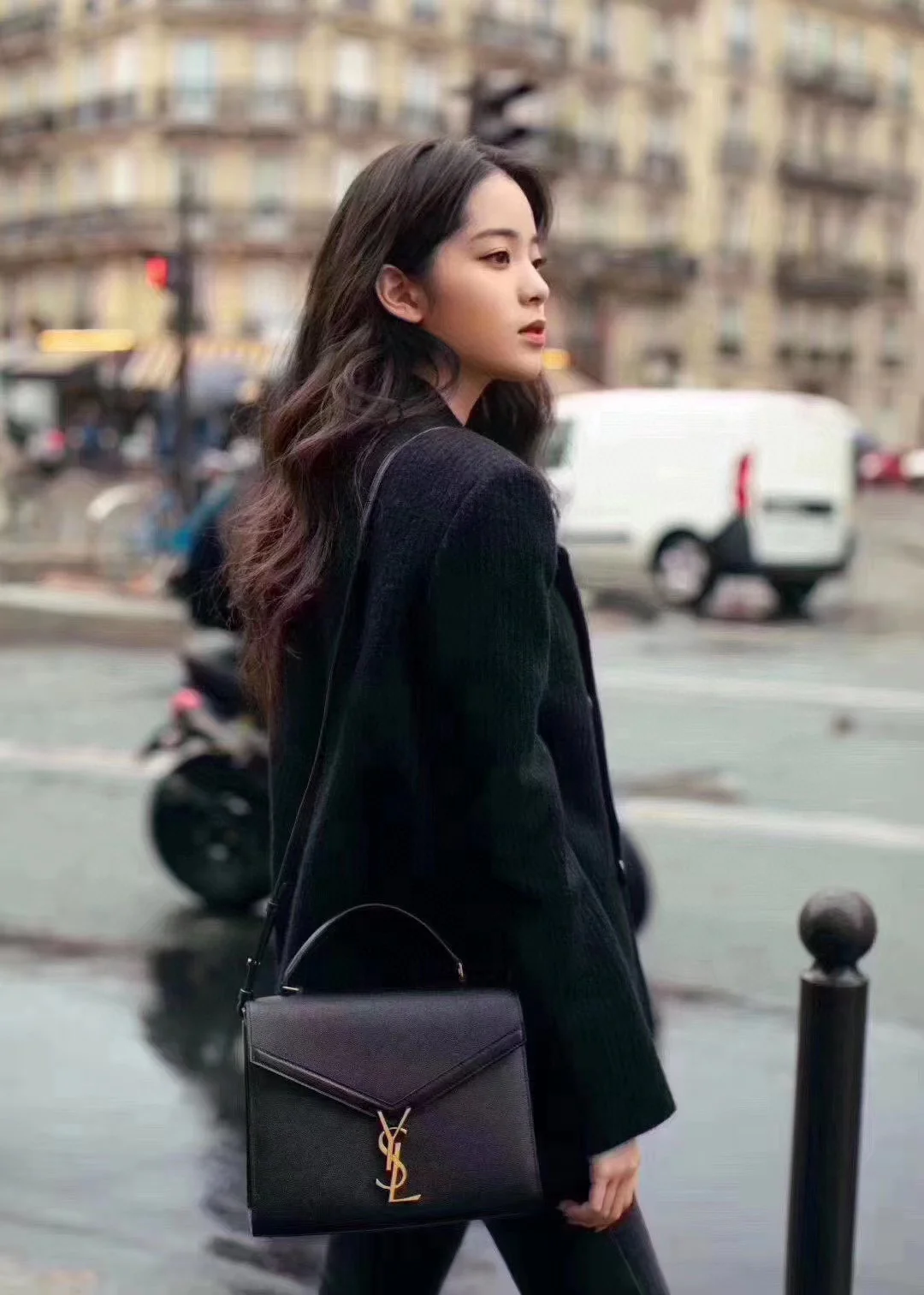 YSL Cassandra 20 см, маленький размер, черный