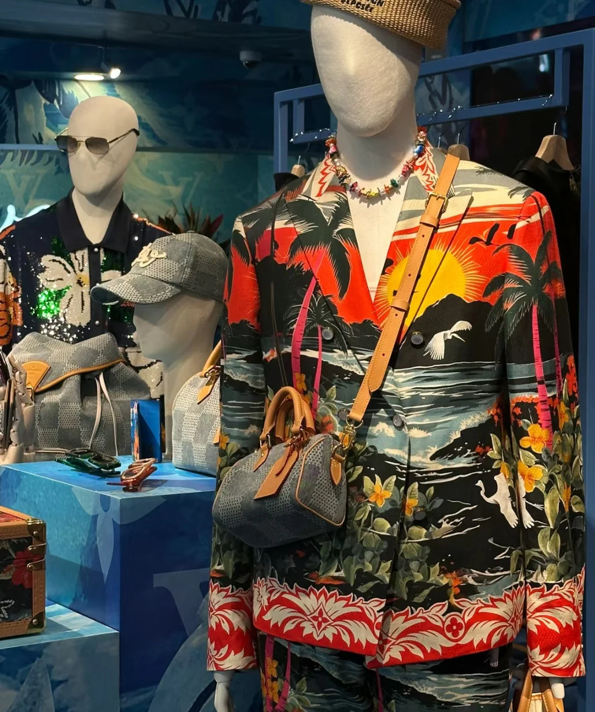 m40682-LV-nano-speedy handbag-denim blue