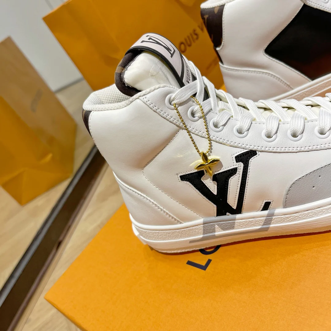 Обувь LV - LV Trainer - высокие - спортивная/повседневная обувь - серо-белый вариант