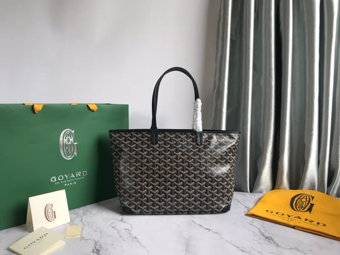 Маленькая сумка-тоут Goyard на молнии - серая - 1 шт.
