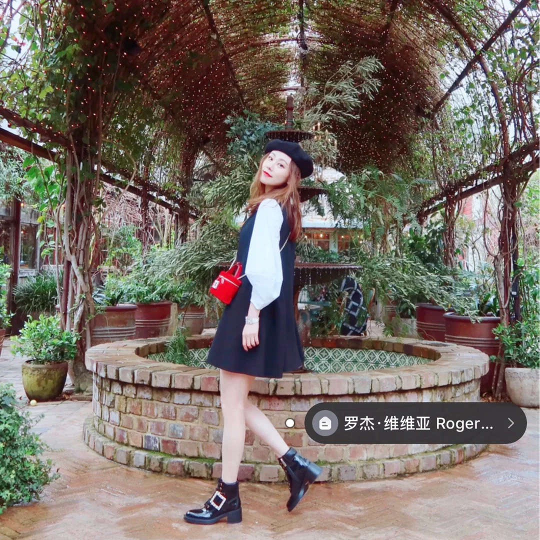 RV Shoes - 22ss - Ботильоны на массивном каблуке, украшенные стразами - Стиль Оуян Наны - 1