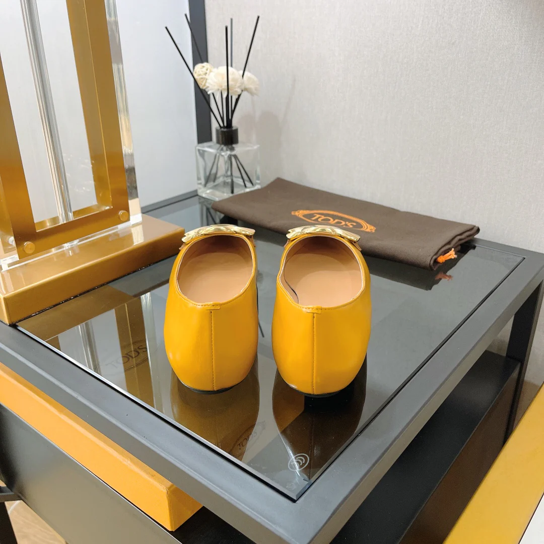 Туфли-балетки Tods с острым носком - 3