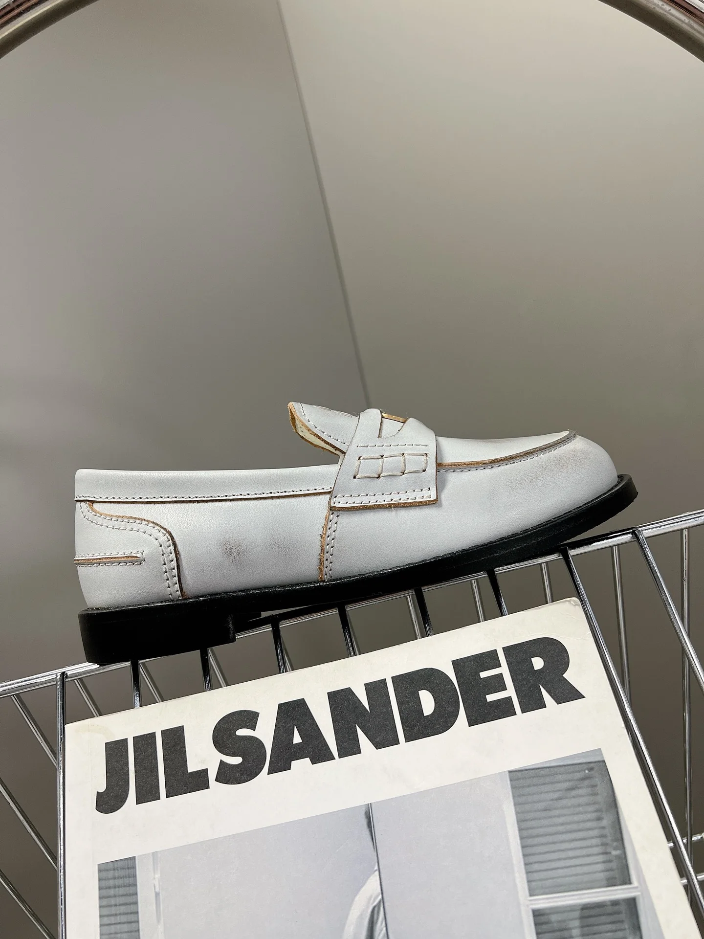 Лоферы Miu Miu Coin - серые