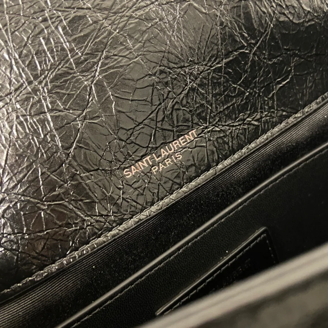 YSL-niki-baby-22cm-leather-black-chain