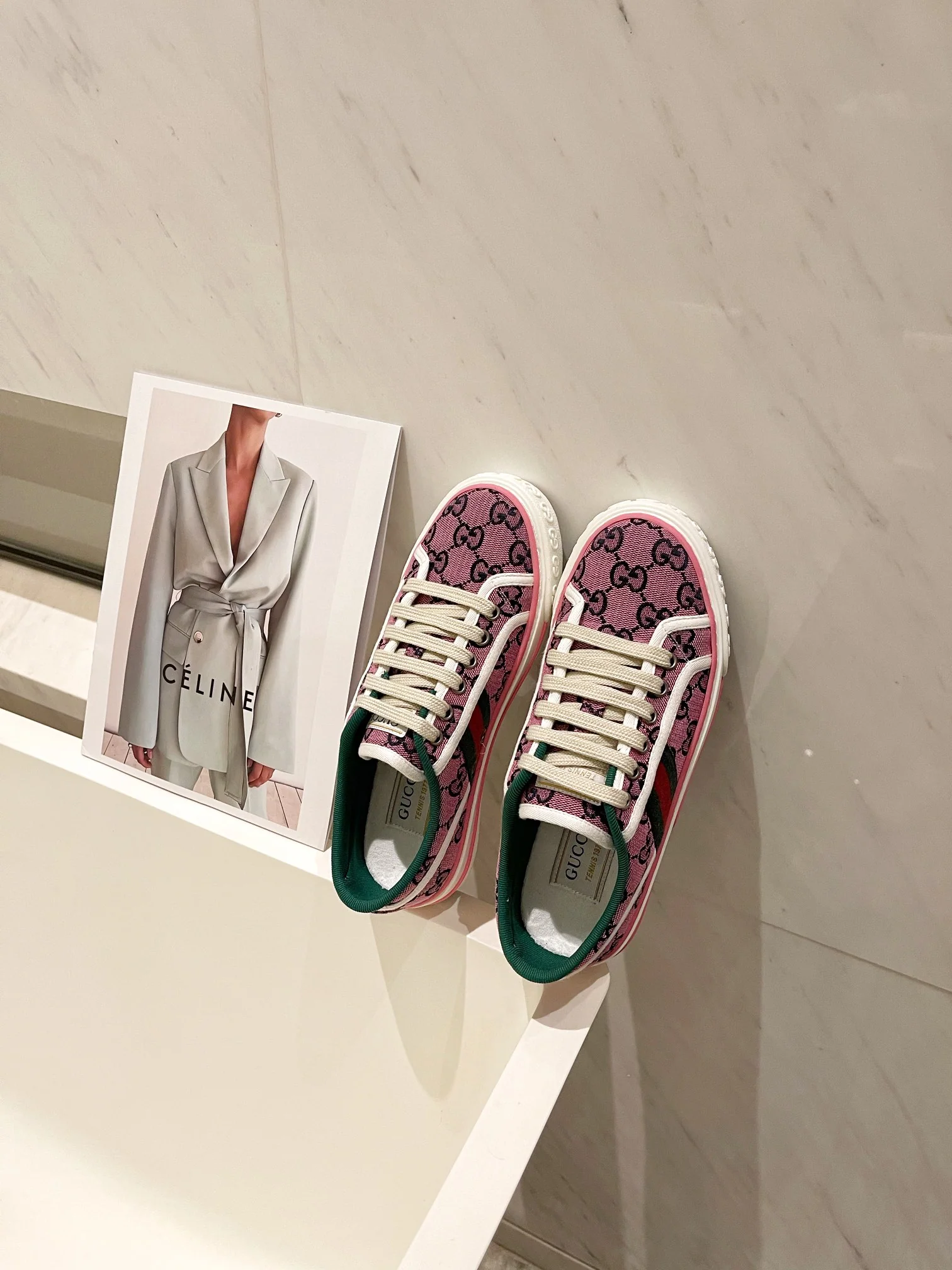 Кед Gucci из парусины - 6