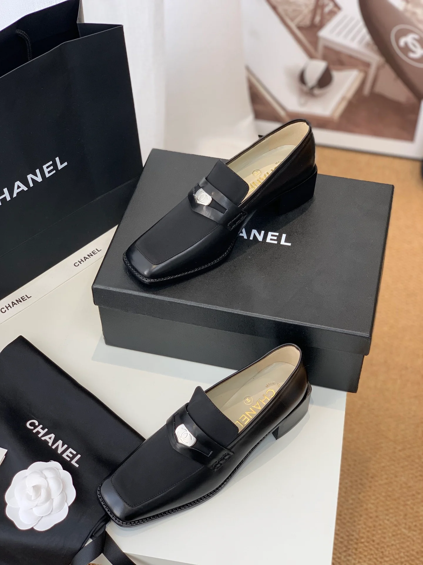 Chanel - Винтаж - Квадратный носок - Низкий каблук - 2