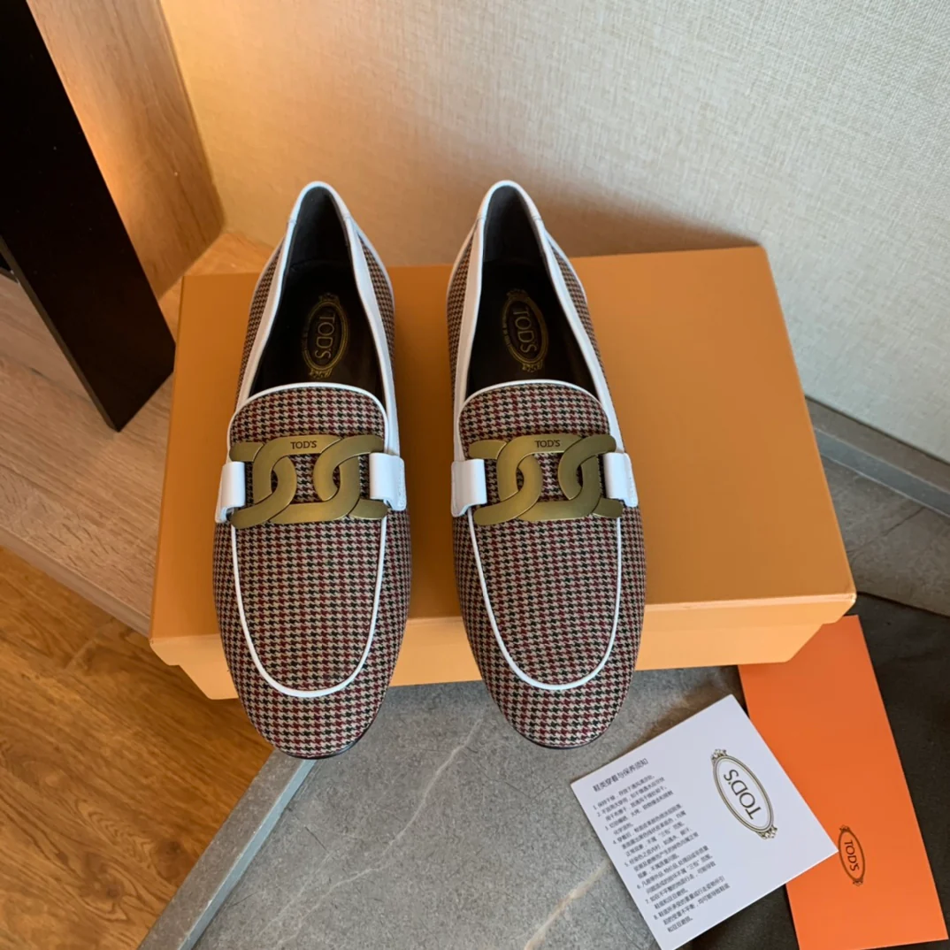 Tods - Ретро-цветочный узор - Лоферы - Туфли без шнурков