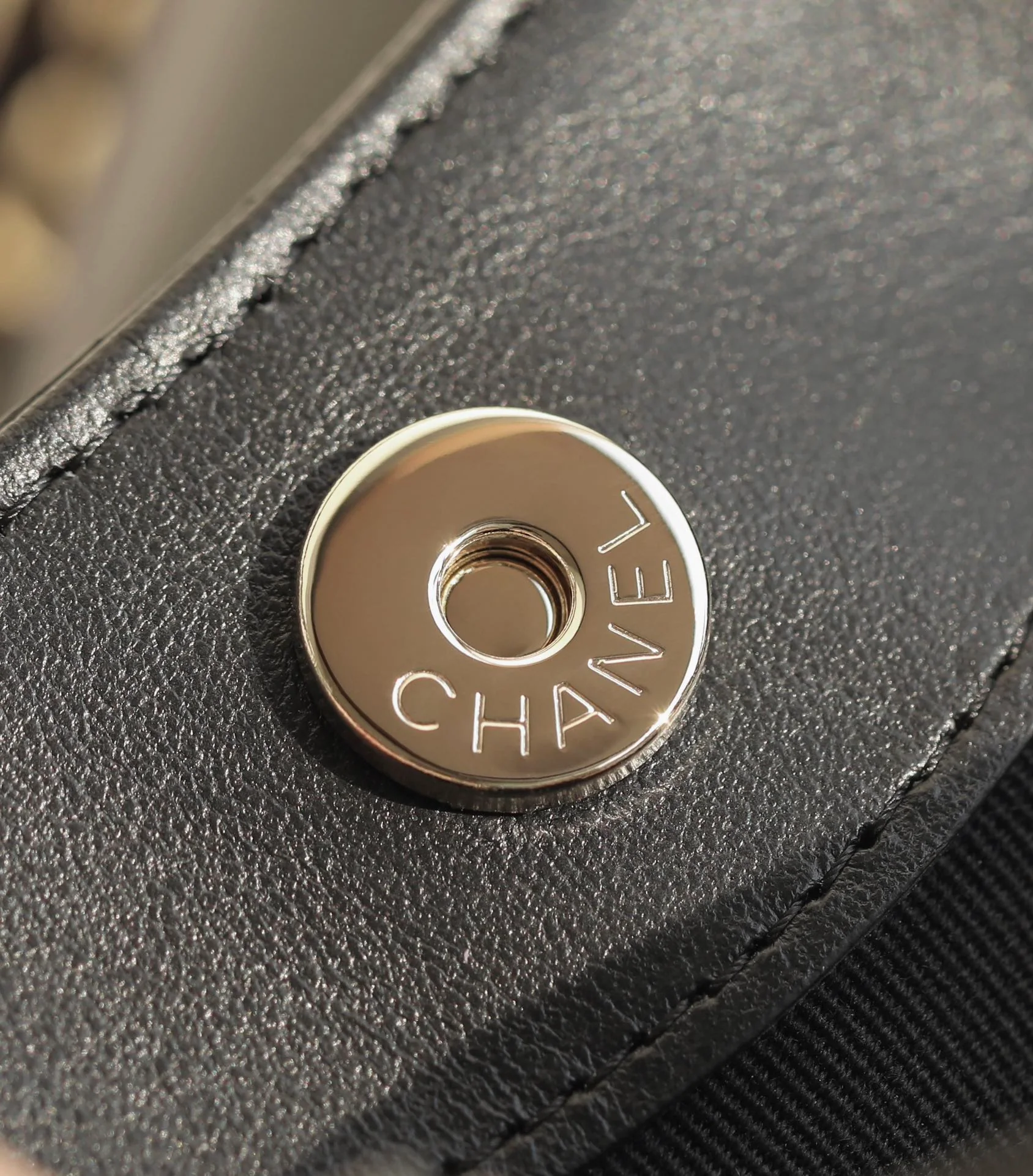 Сумка Chanel Nano 31 - Миниатюрная горизонтальная версия - Черная