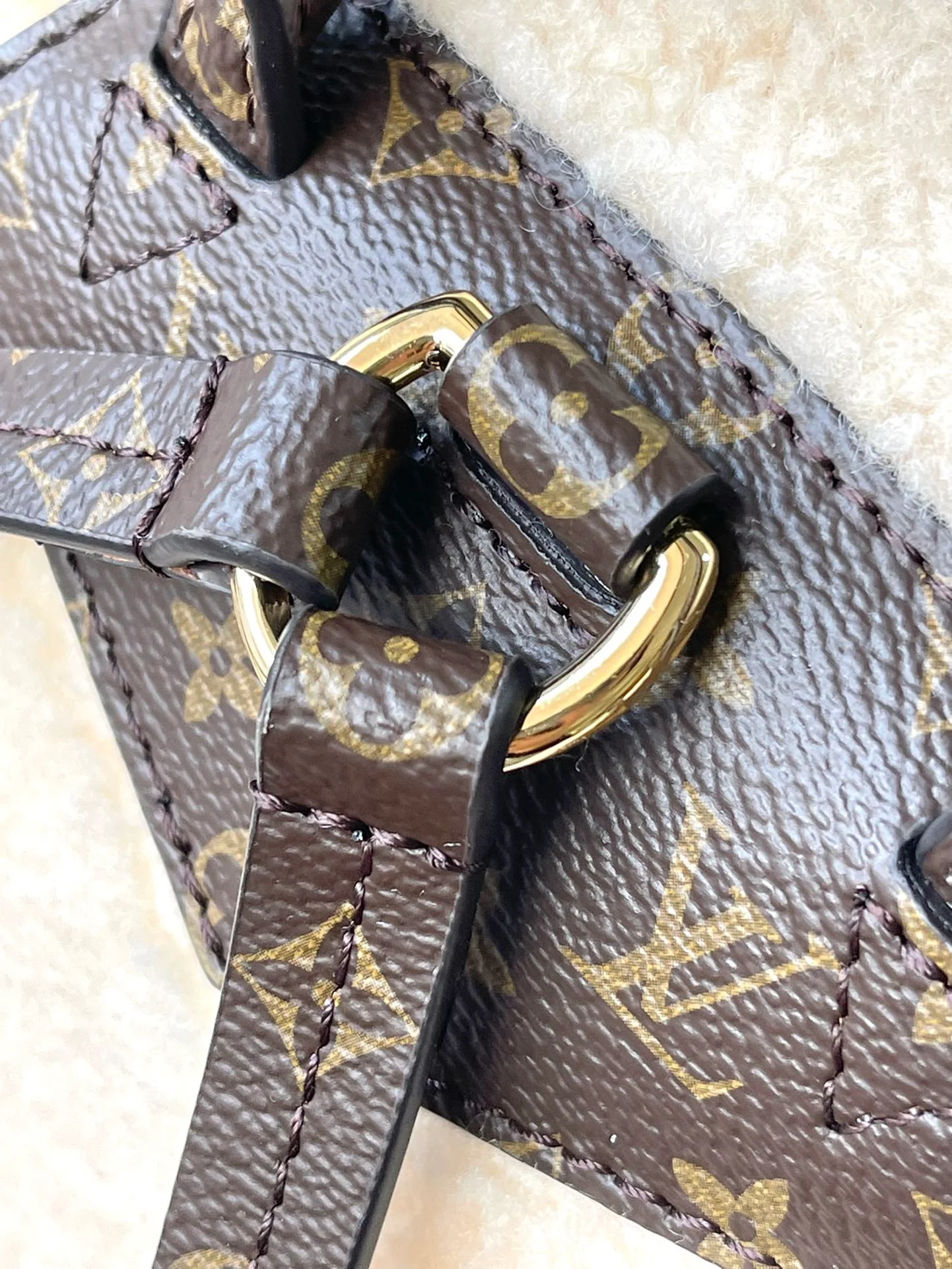 m23384-LV-Рюкзак из шерсти для лыжного сезона, белый