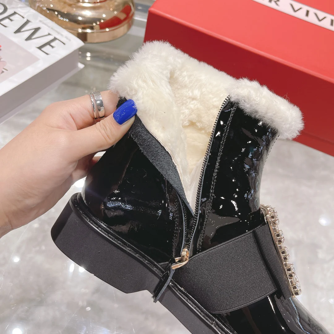 Обувь RV Shoes - Новинка сезона осень/зима 2021 - Шерстяные ботильоны - Черные