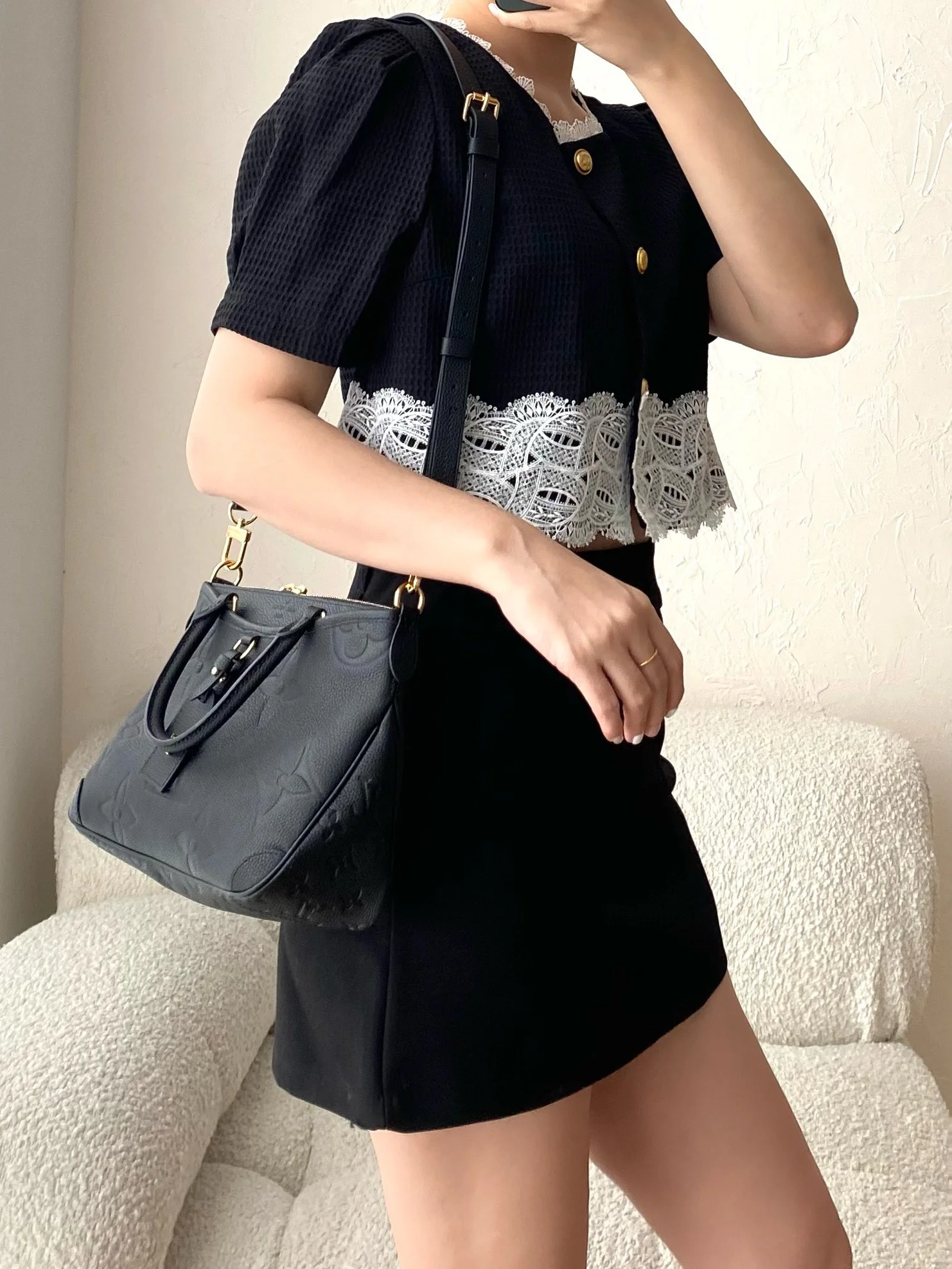 m46585-LV-Trianon сумка-Черная-Маленькая