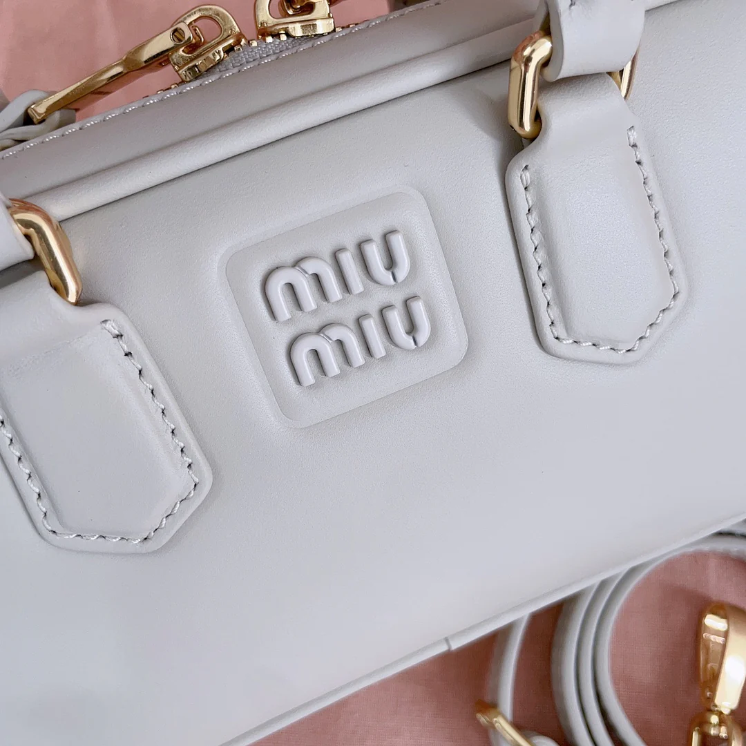 Miu Miu-5bb123-too-pretty-bowling handbag-small-white