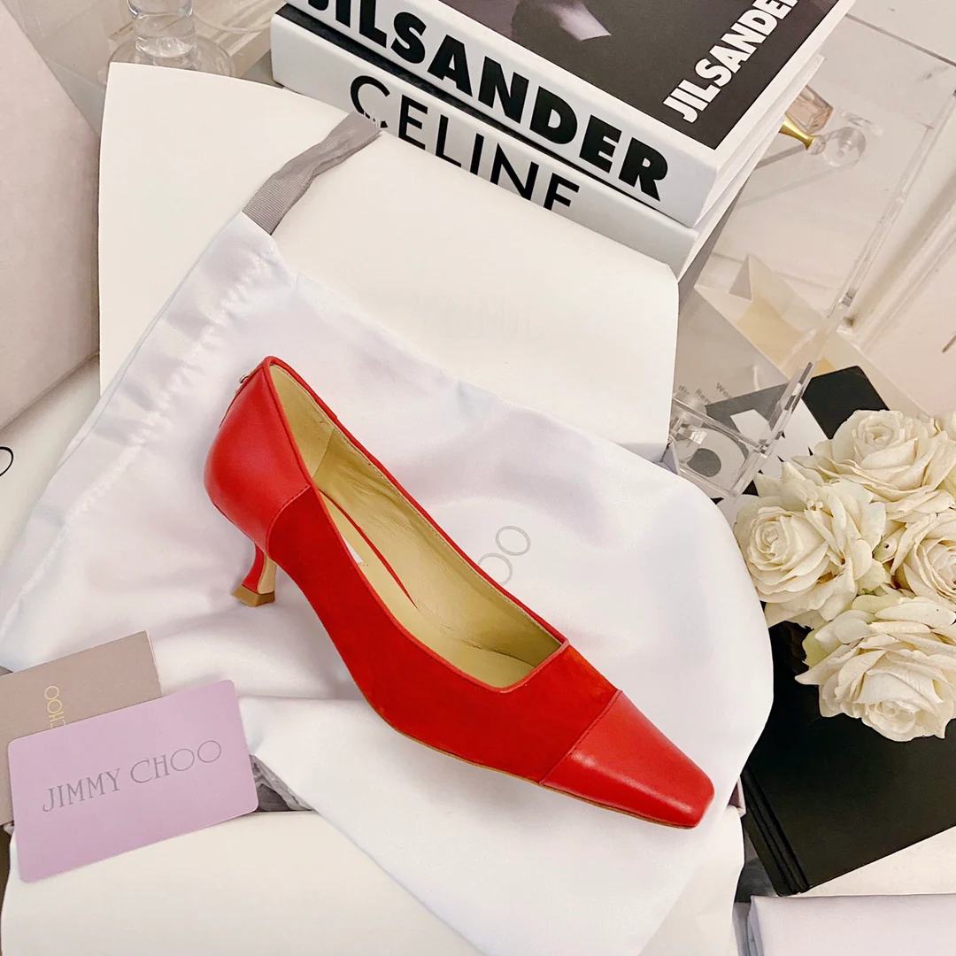 Туфли на низком каблуке Jimmy Retro с квадратным носком - 1