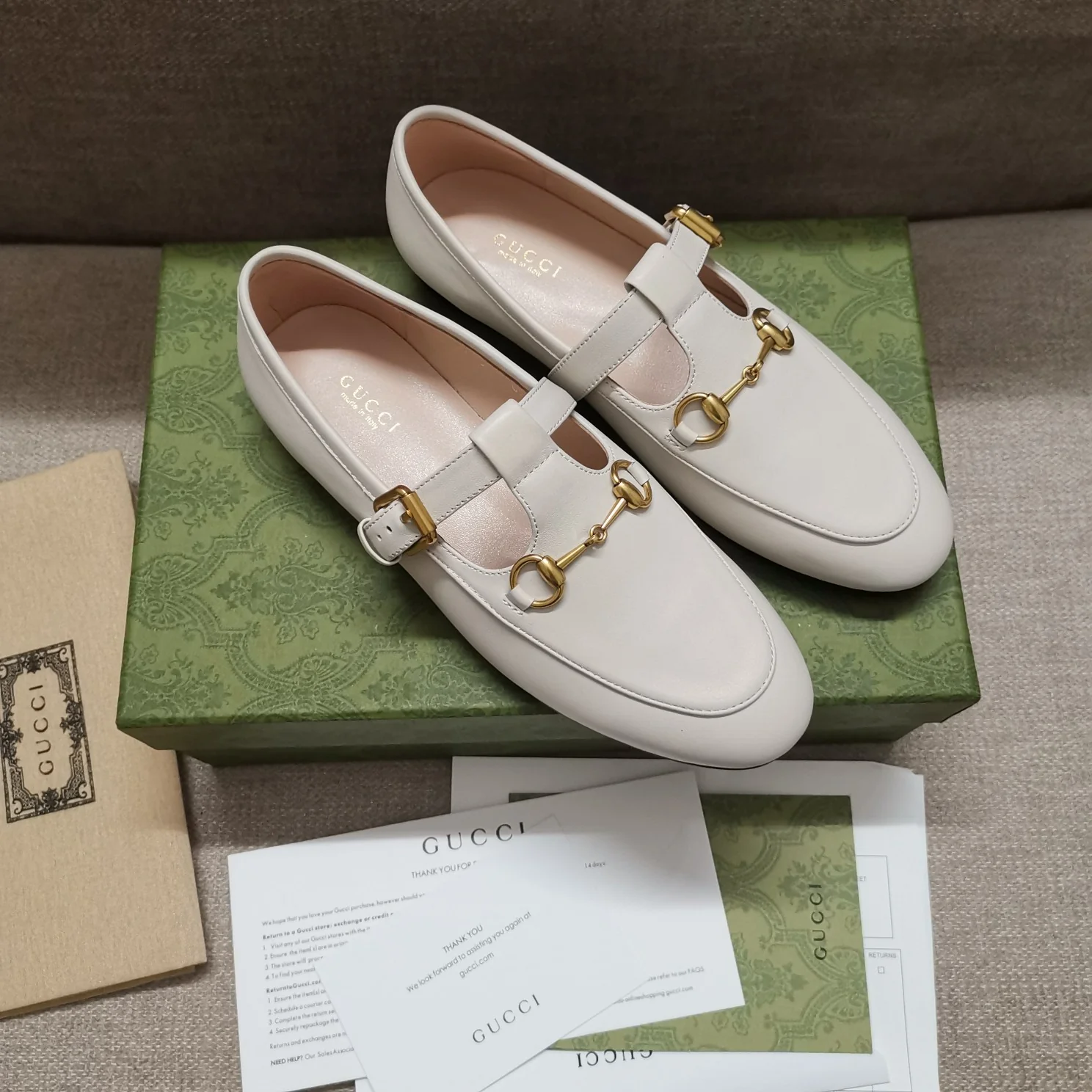 Балетки афро от Gucci