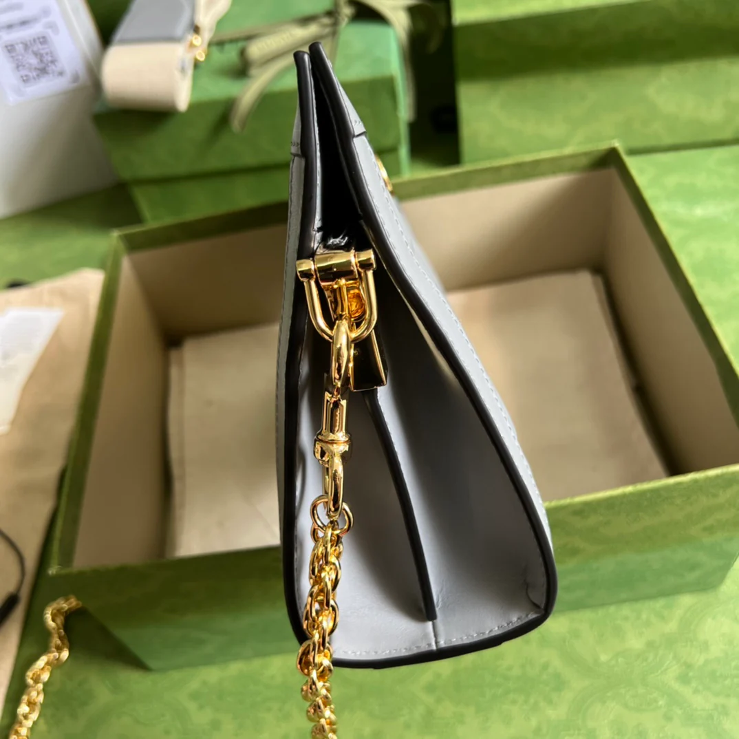 Кожаная сумка Gucci Mattalasse через плечо - 2x6x17 см - 5 см - 1