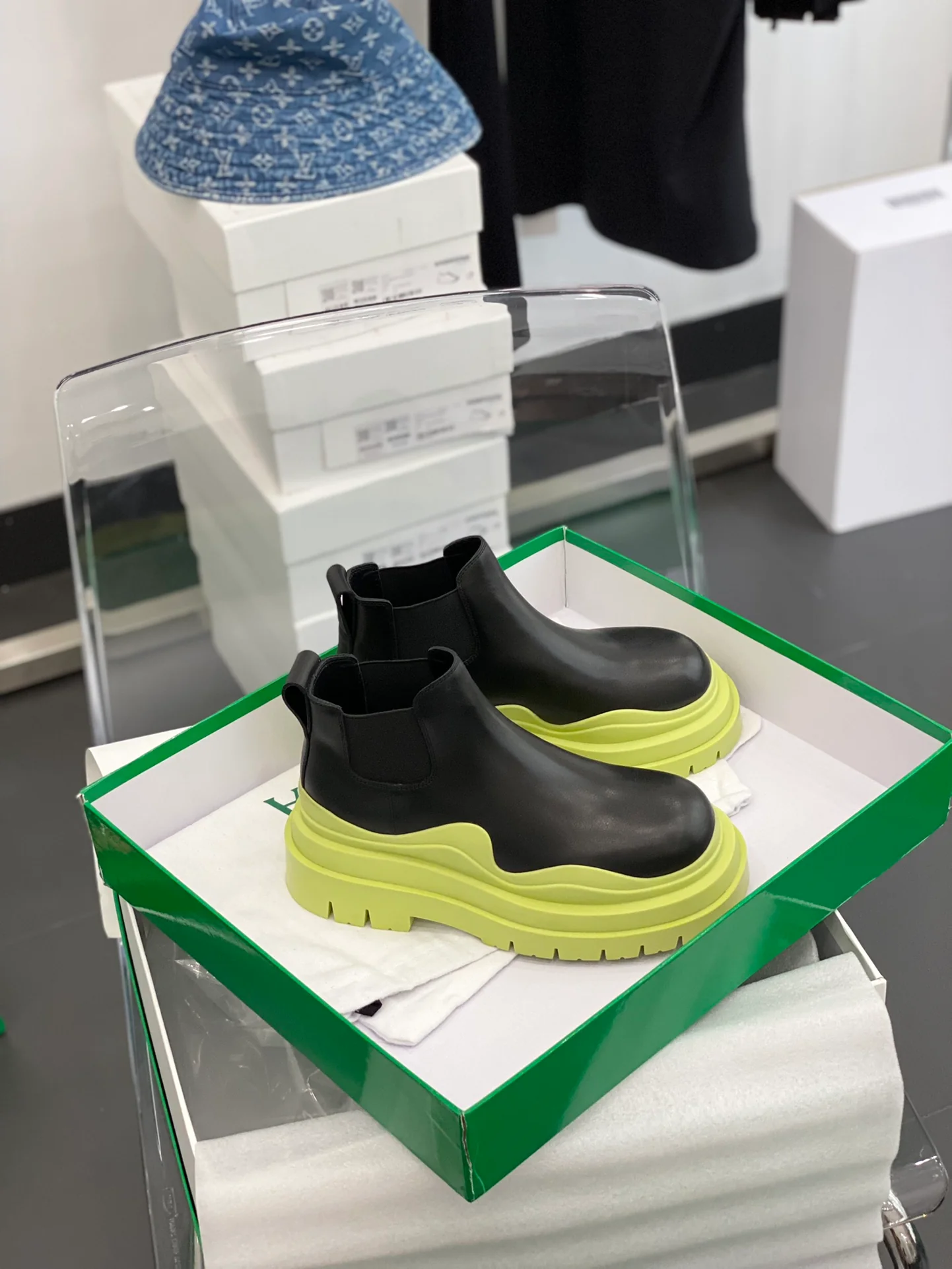 Обувь BV - BV - Желто-черная цветовая гамма - Ботильоны на платформе