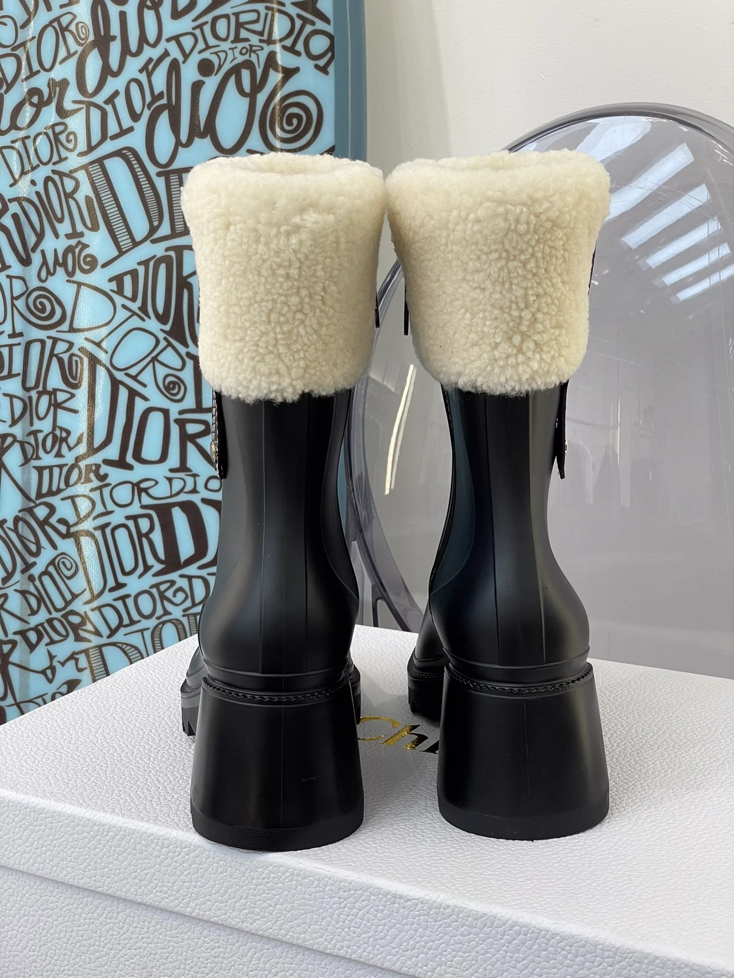 Обувь Chloe - флисовые резиновые сапоги Chloe