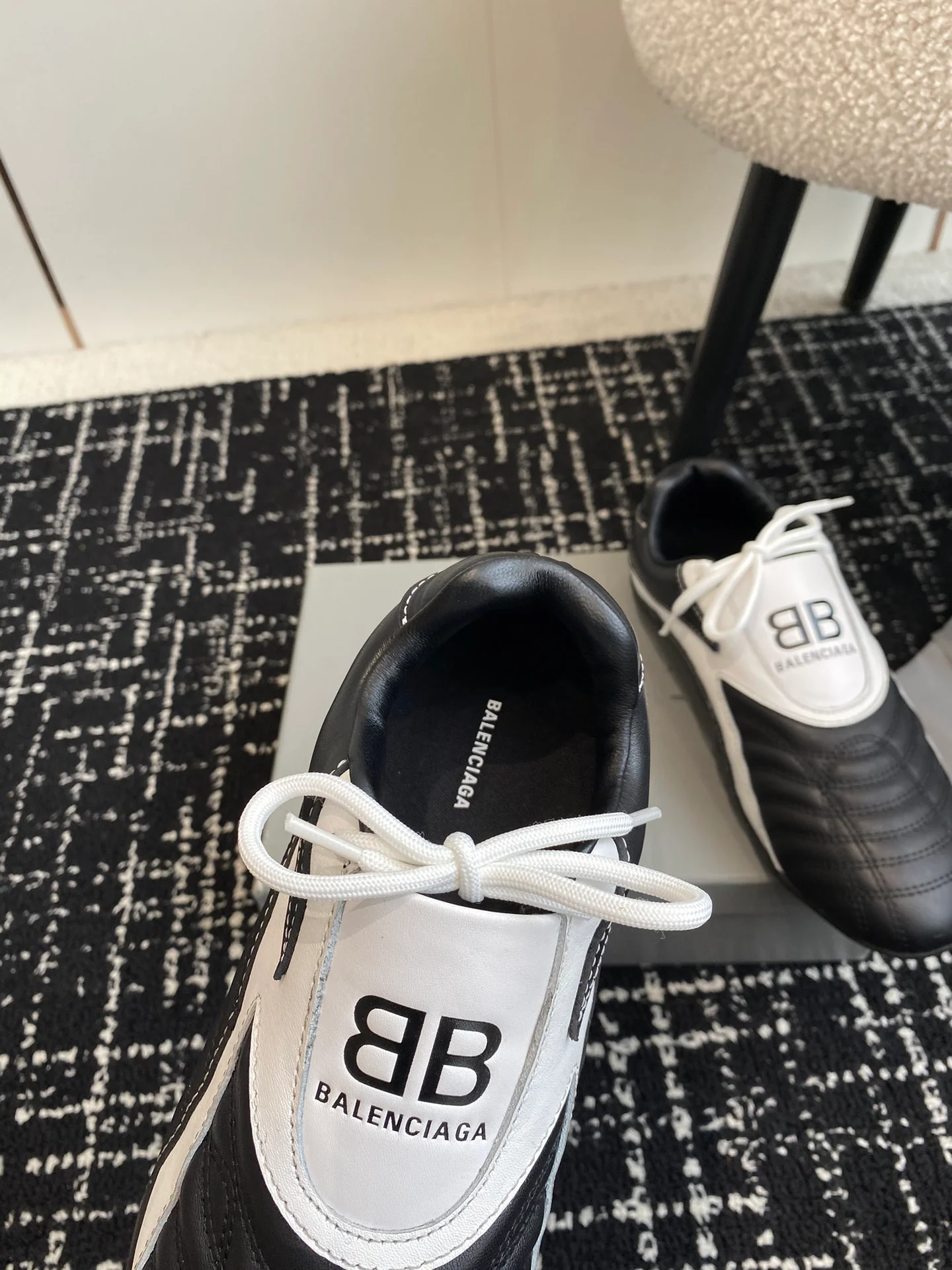 Кроссовки Balenciaga 2024 в бейсбольном стиле - черные