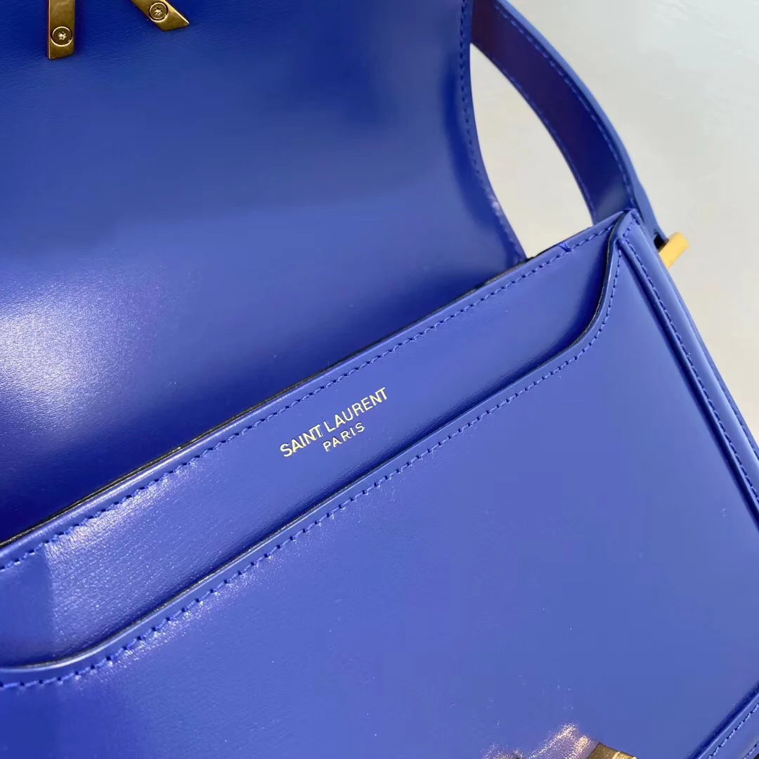 Сумка для тофу YSL Solferino - синяя - 18 см