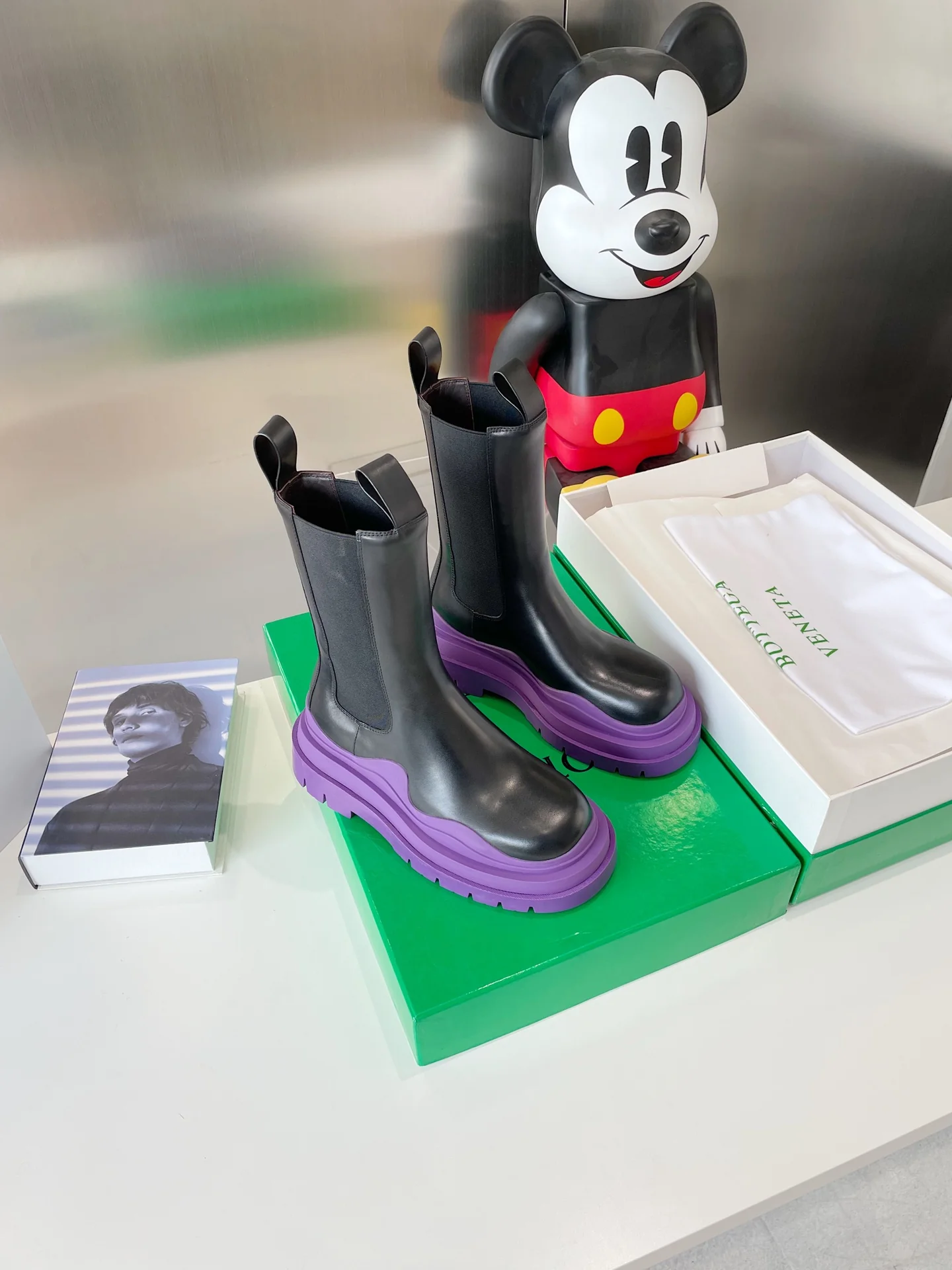 BV - Фиолетовая подошва - Платформа до середины икры - Ботинки Dr. Martens