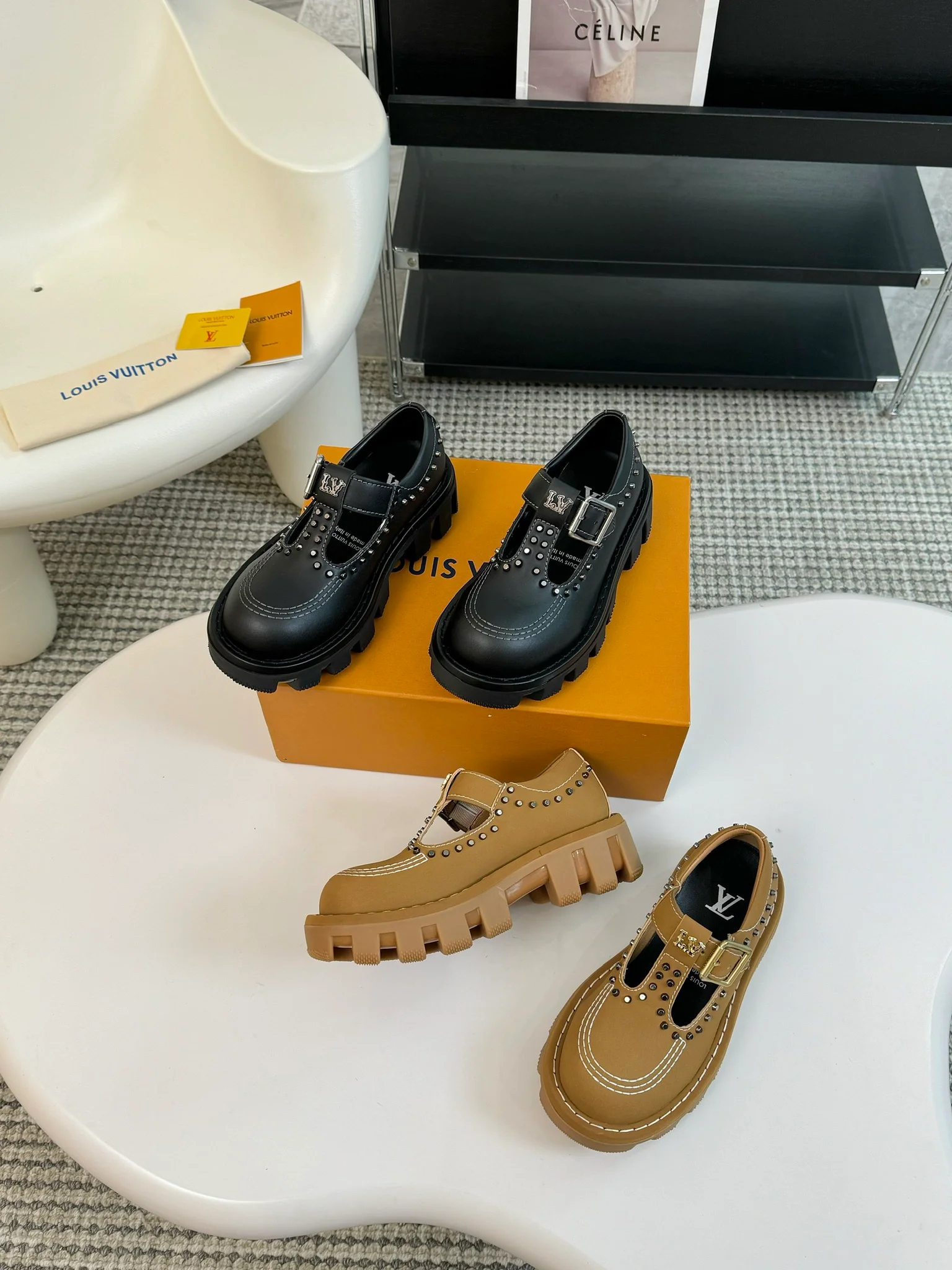 Кожаные туфли на платформе LV-2024 - изображение из коллекции